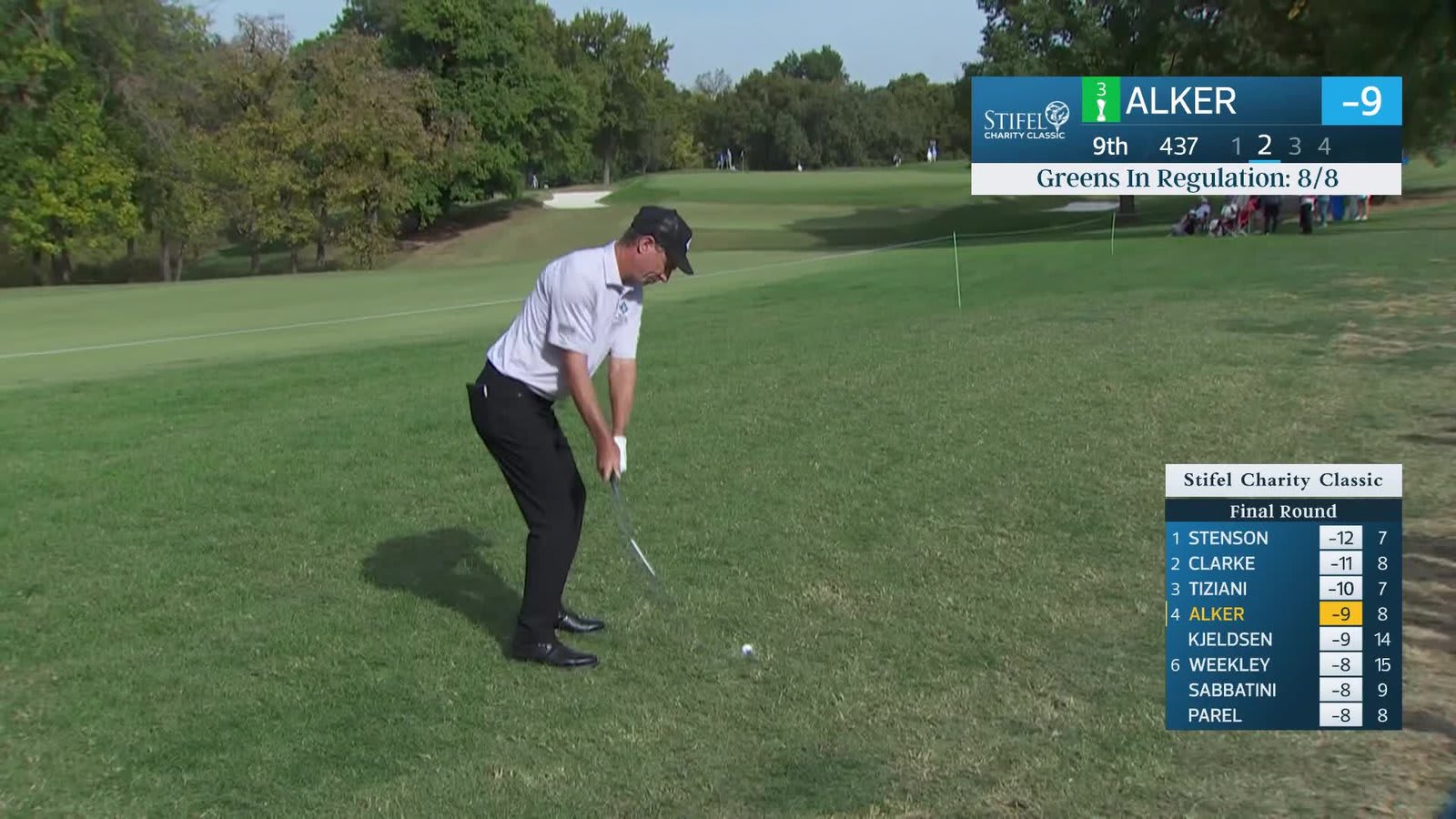 Steven Alker | Round 3 | 9th hole | Shot 2 | 2026 Stifel