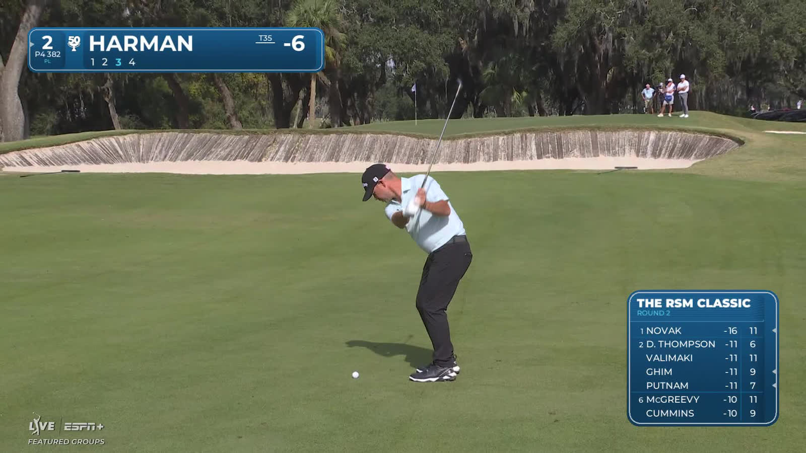 Brian Harman | Round 2 | 2nd hole | Shot 3 | 2025 The RSM Classic