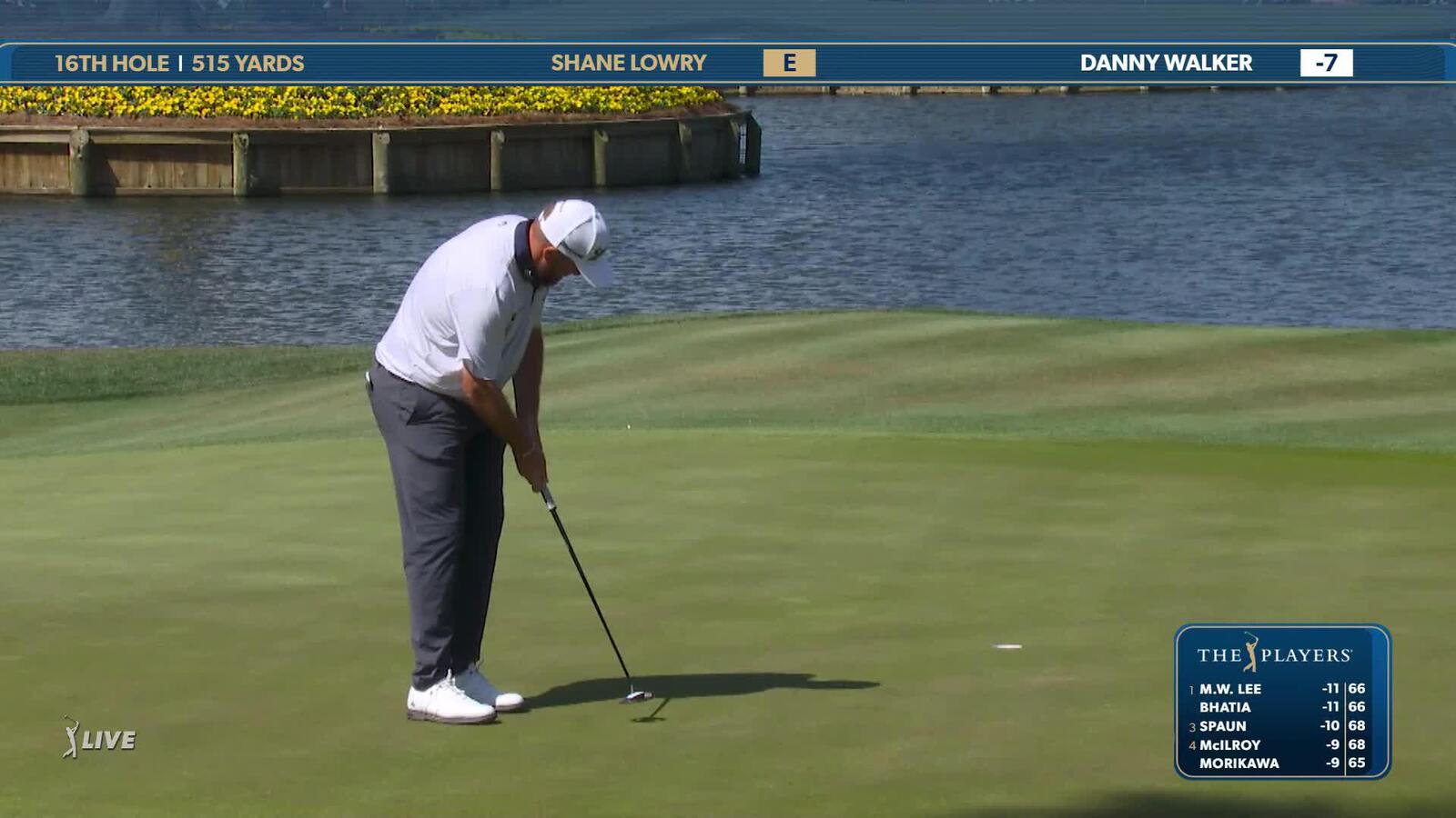 Shane Lowry | Round 3 | 16th hole | Shot 4 | 2025 THE PLAYERS