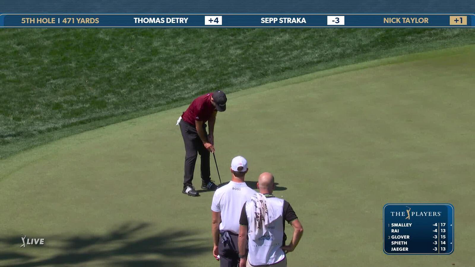 Nick Taylor | Round 1 | 5th hole | Shot 4 | 2025 THE PLAYERS