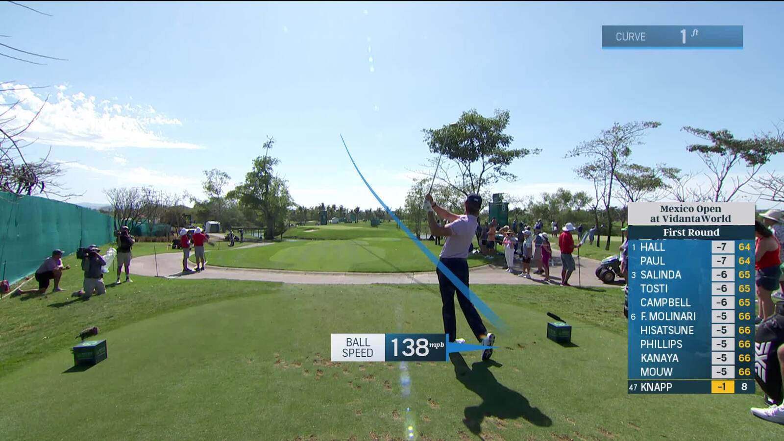 Jake Knapp | Round 1 | 9th hole | Shot 1 | 2025 Mexico Open