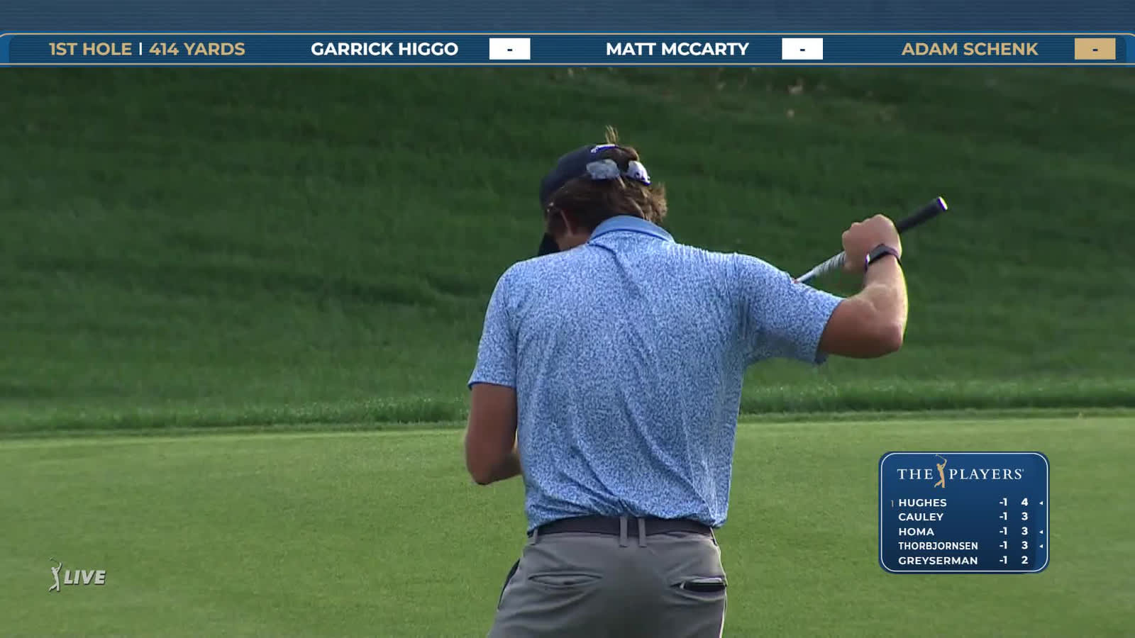 Adam Schenk | Round 1 | 1st hole | Shot 3 | 2026 THE PLAYERS