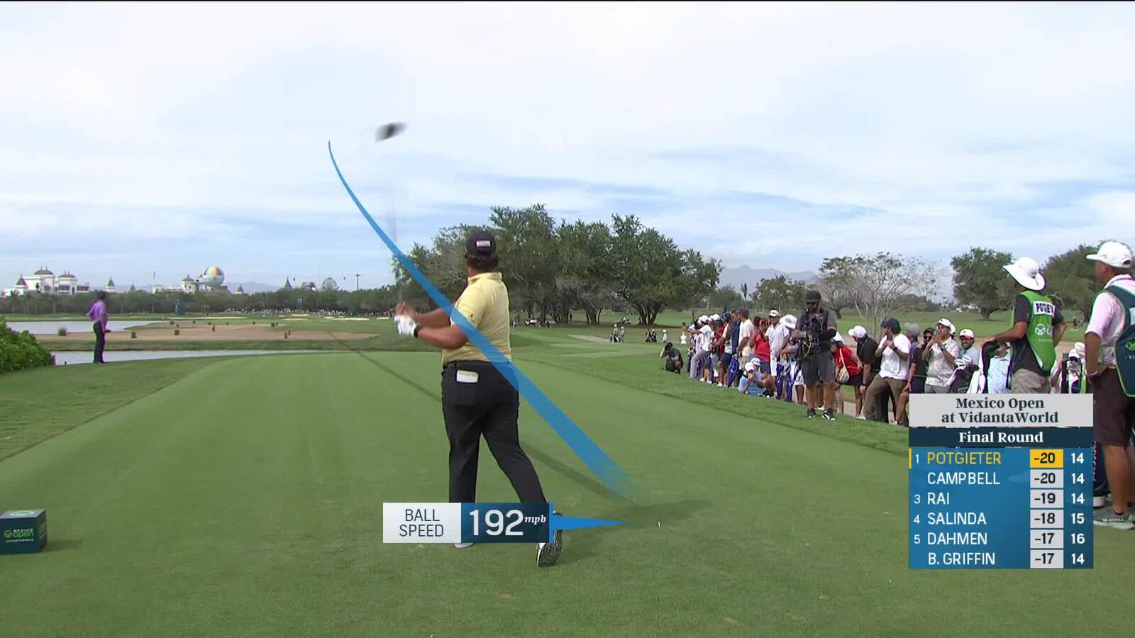 Aldrich Potgieter | Round 4 | 15th hole | Shot 1 | 2025 Mexico Open