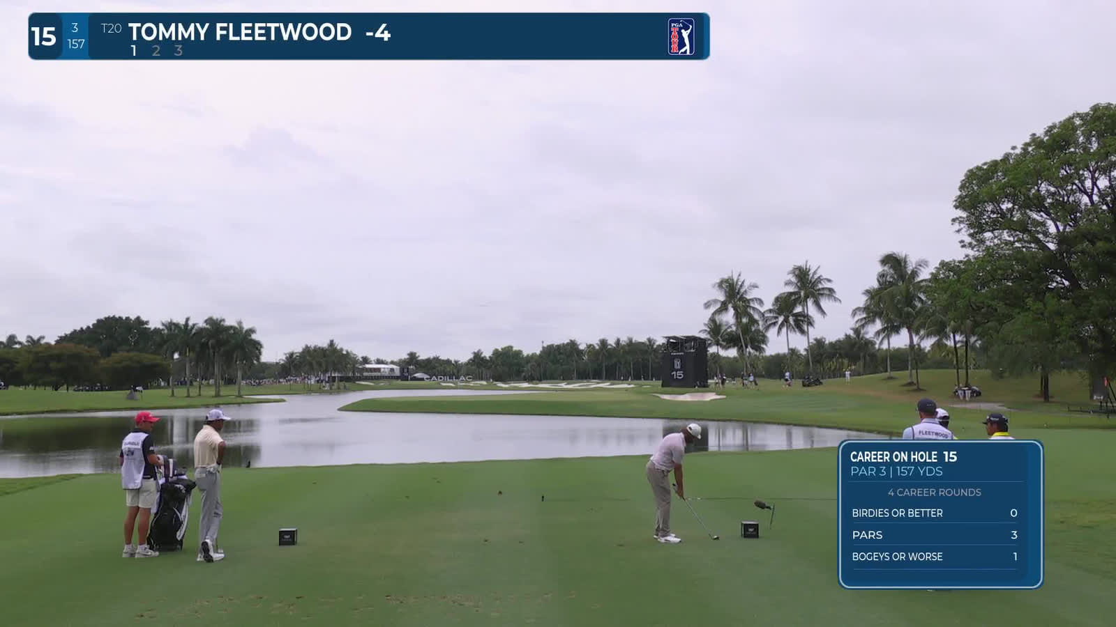 Tommy Fleetwood | Round 4 | 15th hole | Shot 1 | 2026 Cadillac