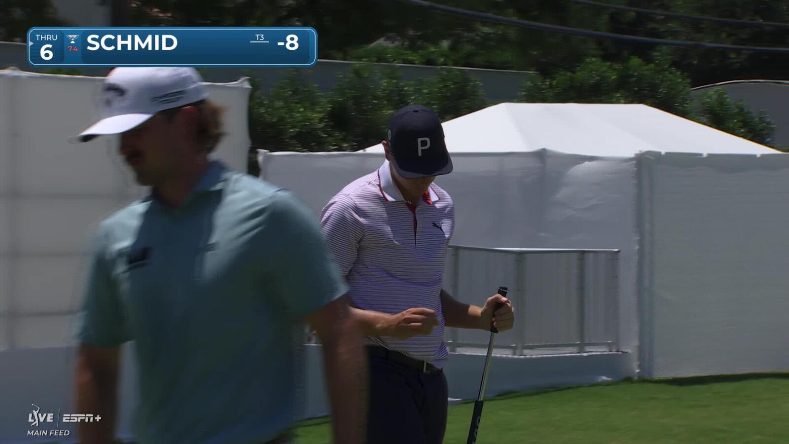 Matti Schmid | Round 2 | 15th hole | Shot 3 | 2025 Charles Schwab