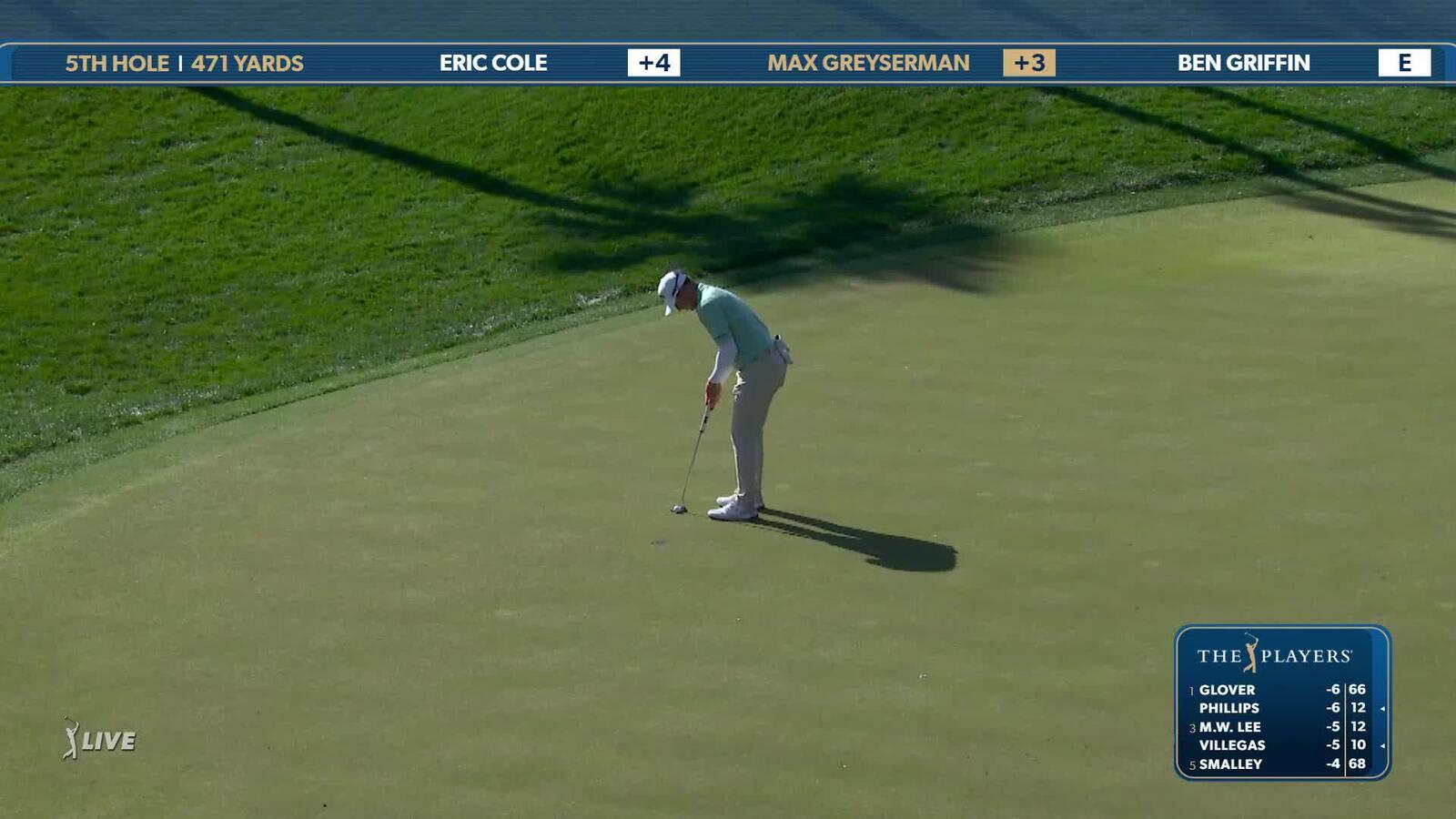 Max Greyserman | Round 1 | 5th hole | Shot 4 | 2025 THE PLAYERS