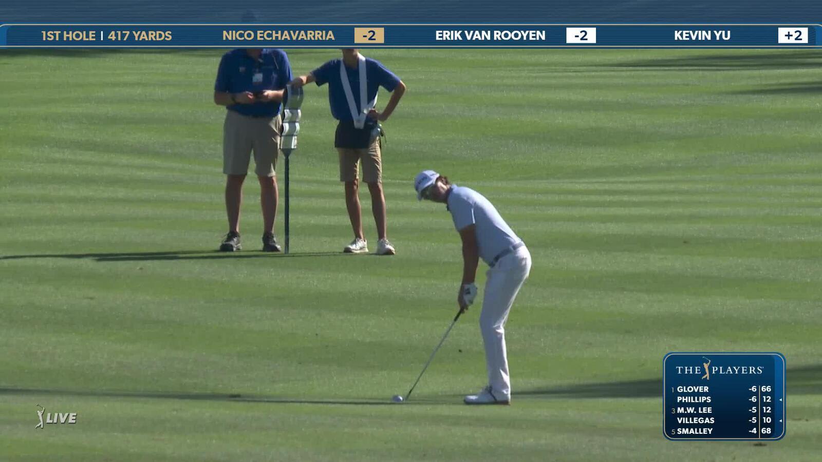 Nico Echavarria | Round 1 | 1st hole | Shot 2 | 2025 THE PLAYERS