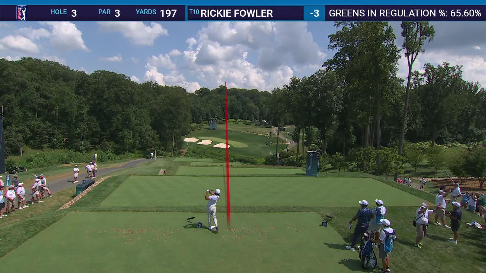Rickie Fowler | Round 2 | 3rd hole | Shot 1 | 2025 BMW Championship