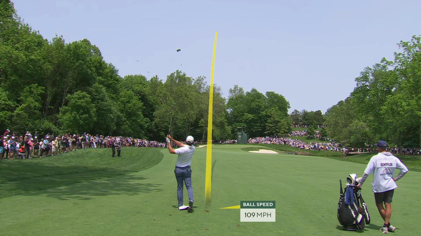 Scottie Scheffler | Round 4 | 2nd hole | Shot 2 | 2025 the Memorial