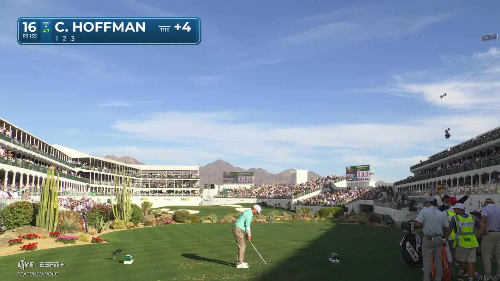 Charley Hoffman | Round 2 | 16th hole | Shot 1 | 2025 WM Phoenix Open