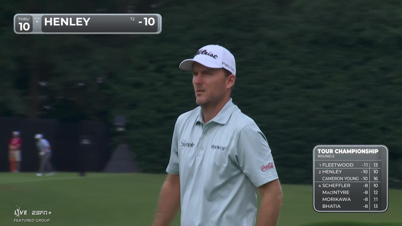 Russell Henley | Round 2 | 10th hole | Shot 4 | 2025 TOUR Championship
