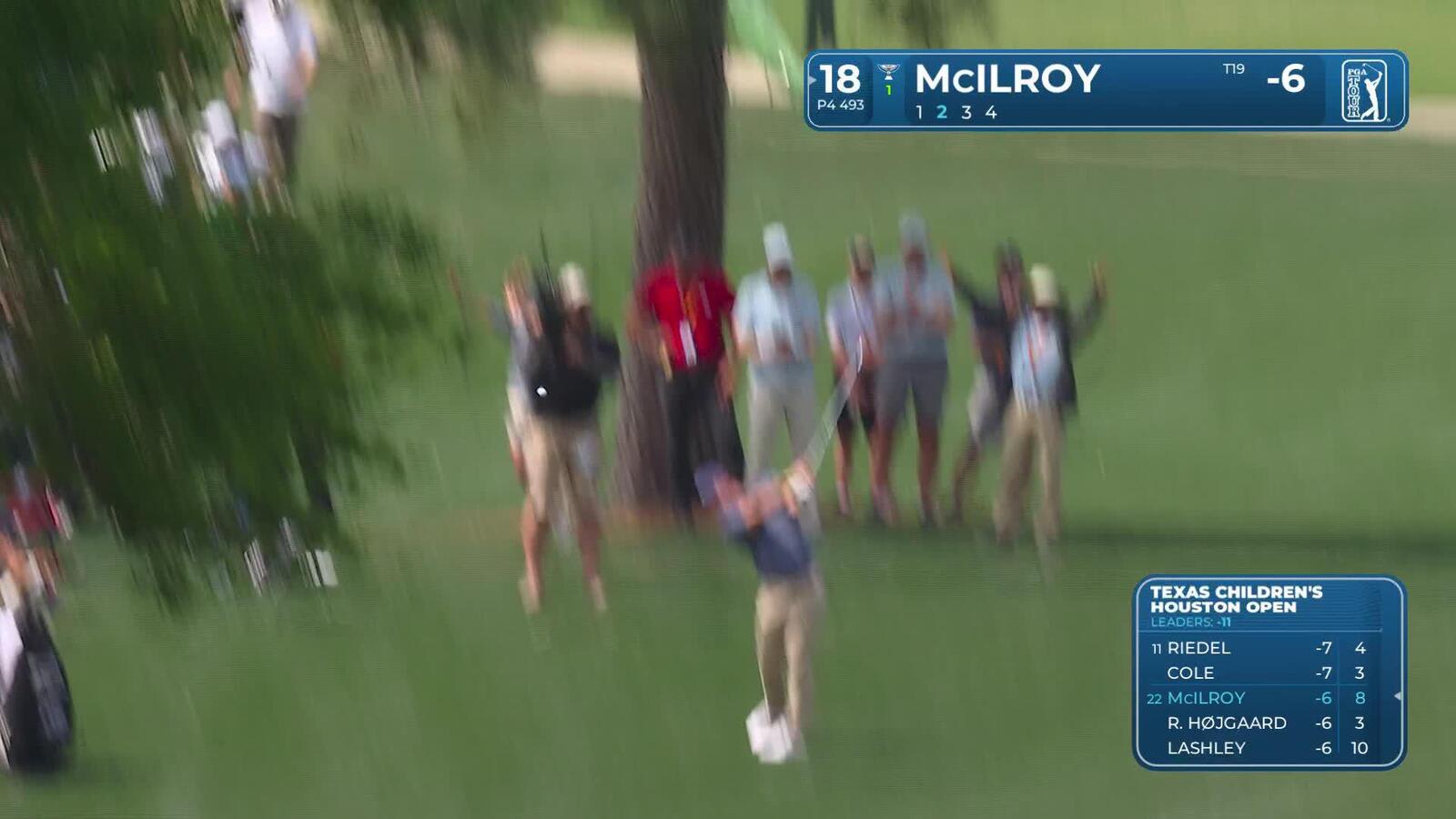 Rory McIlroy | Round 3 | 18th hole | Shot 2 | 2025 Houston Open