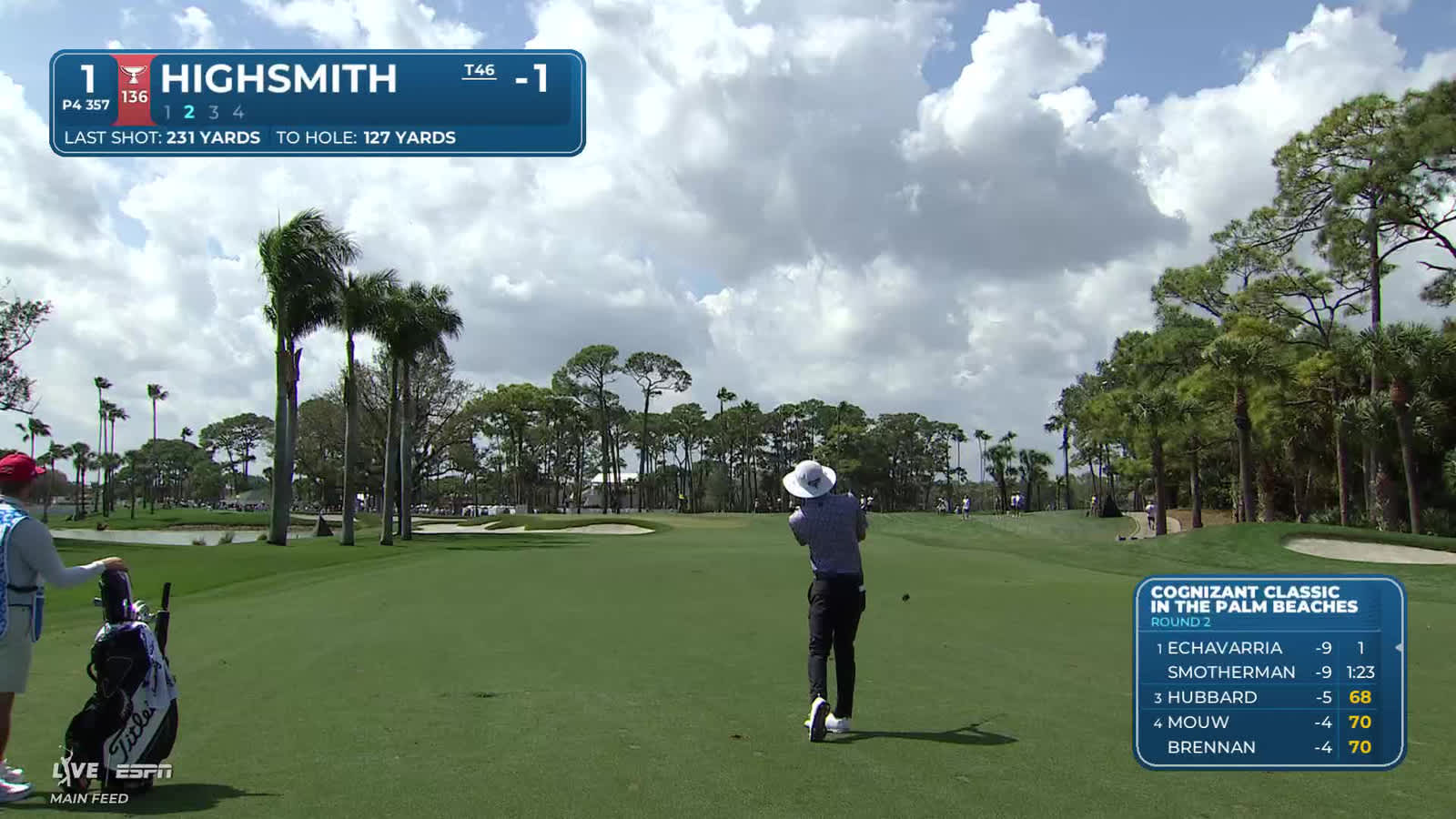 Joe Highsmith | Round 2 | 1st hole | Shot 2 | 2026 Cognizant Classic