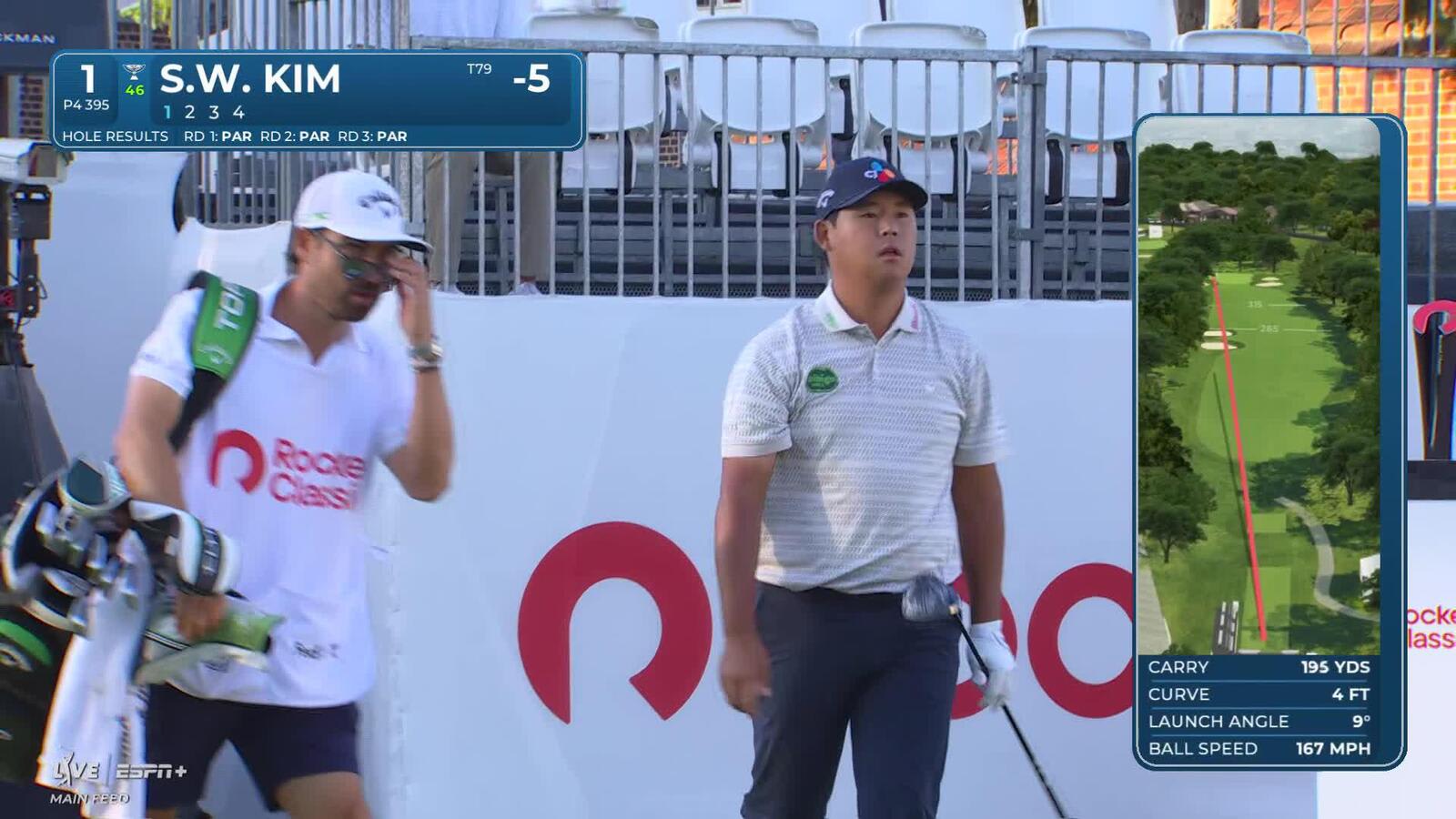 Si Woo Kim | Round 4 | 1st hole | Shot 1 | 2025 Rocket Classic