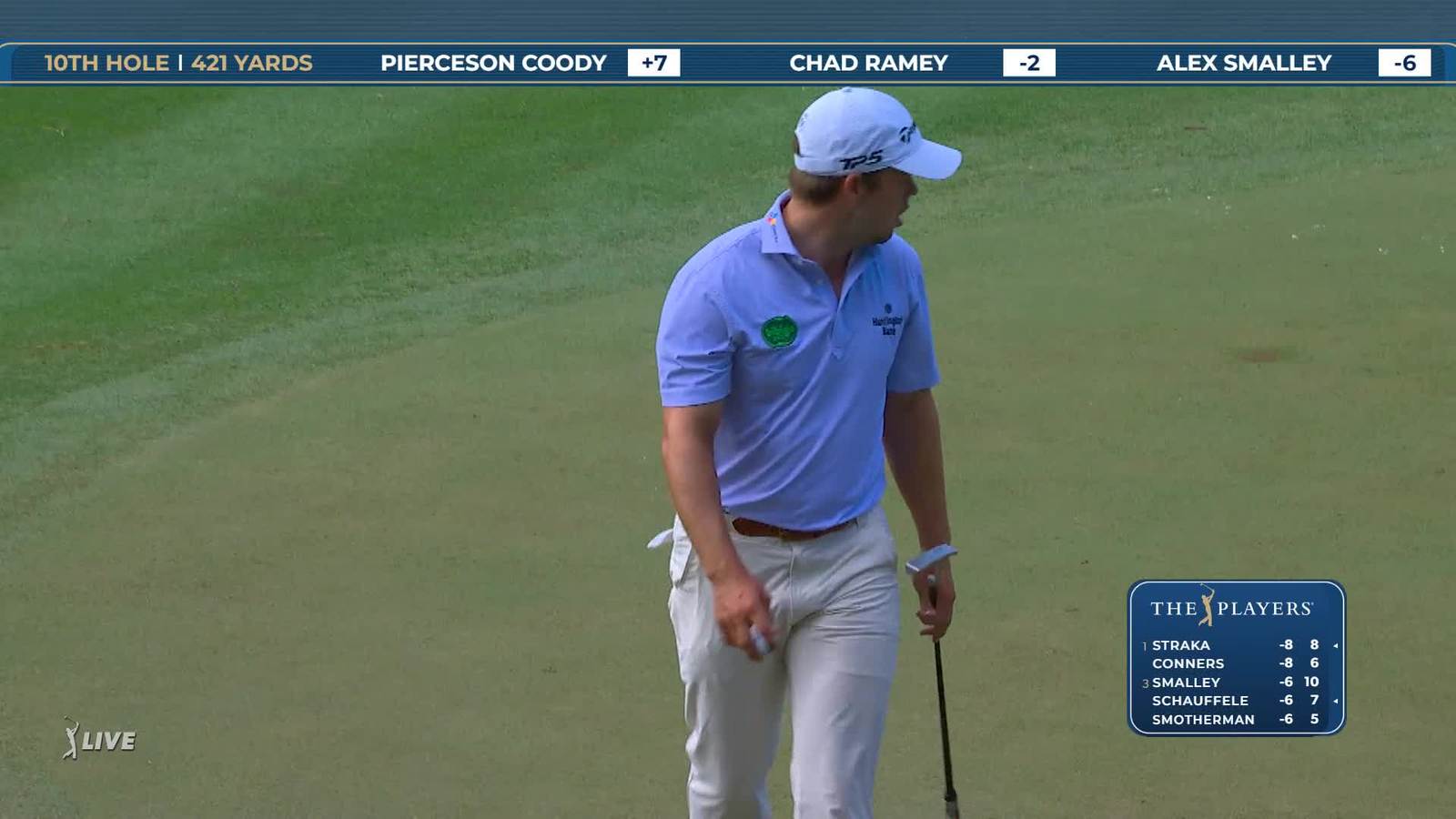 Pierceson Coody | Round 2 | 10th hole | Shot 5 | 2026 THE PLAYERS