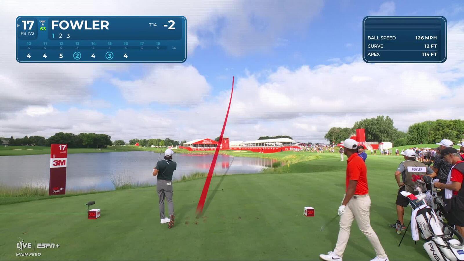 Rickie Fowler | Round 1 | 17th hole | Shot 1 | 2025 3M Open
