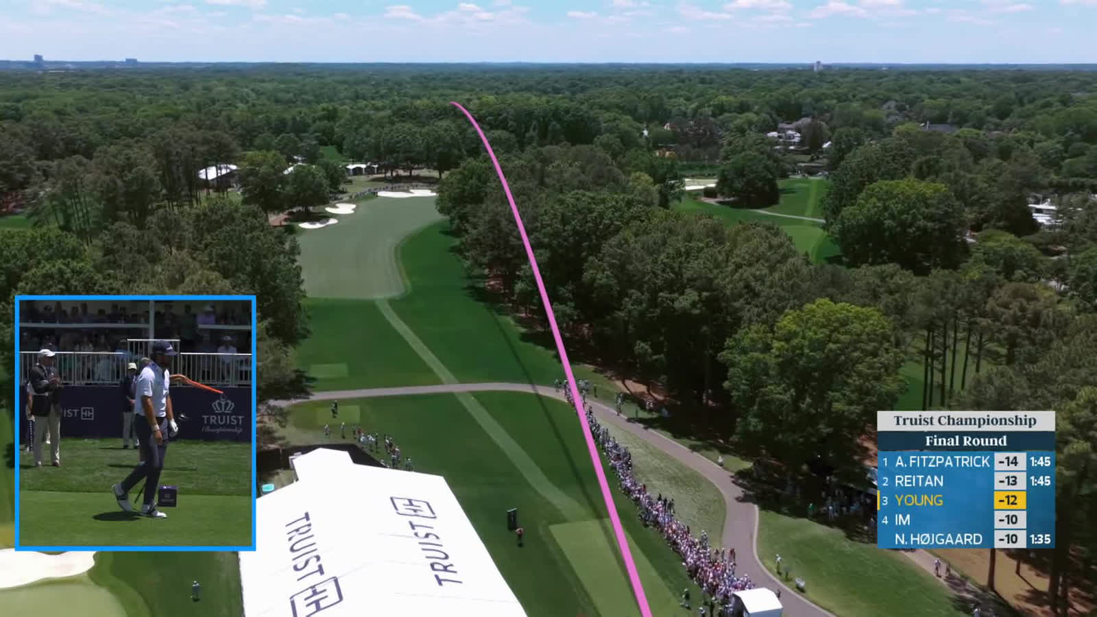 Cameron Young | Round 4 | 1st hole | Shot 1 | 2026 Truist Championship