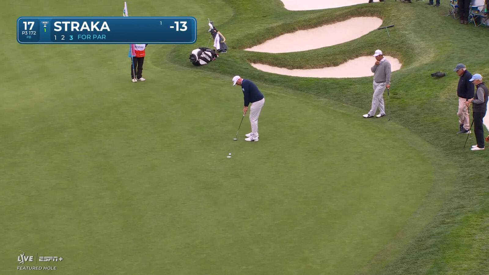 Sepp Straka | Round 2 | 17th hole | Shot 3 | 2025 AT&T Pebble Beach