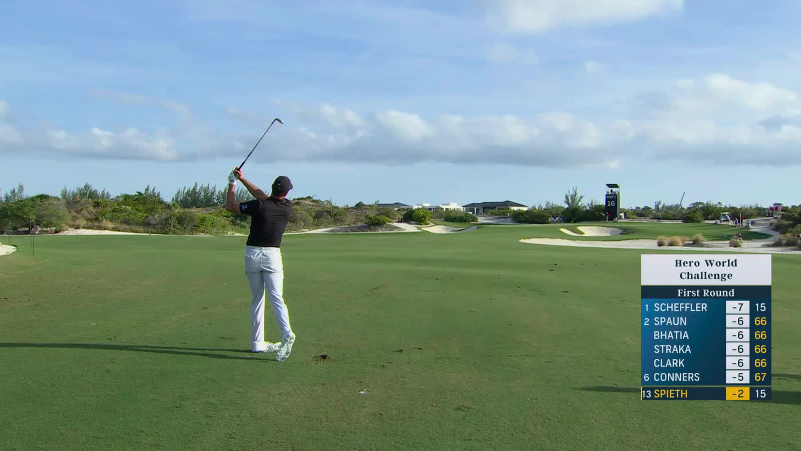 Jordan Spieth | Round 1 | 16th hole | Shot 2 | 2025 Hero World Challenge