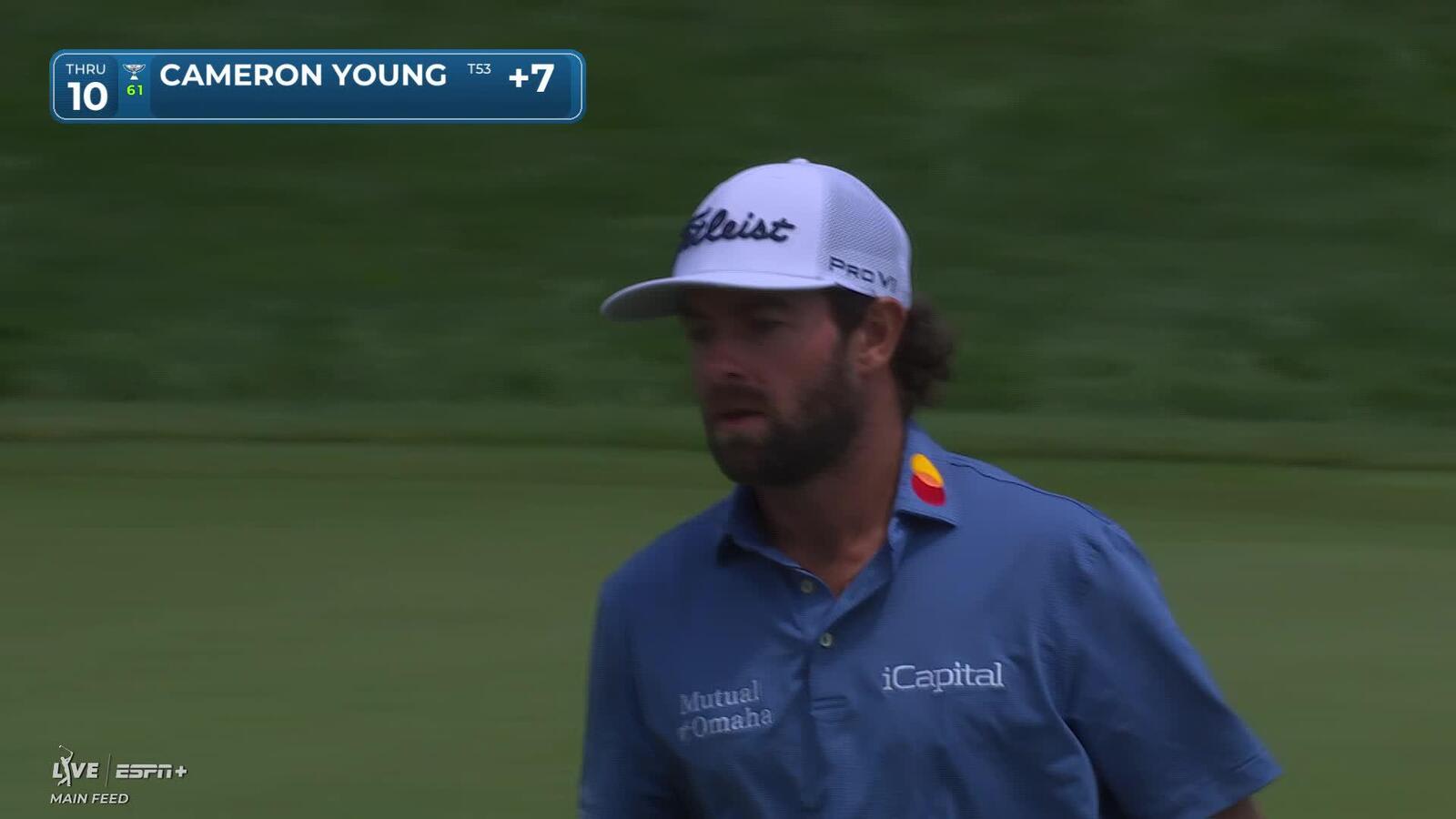 Cameron Young | Round 3 | 10th hole | Shot 3 | 2025 the Memorial