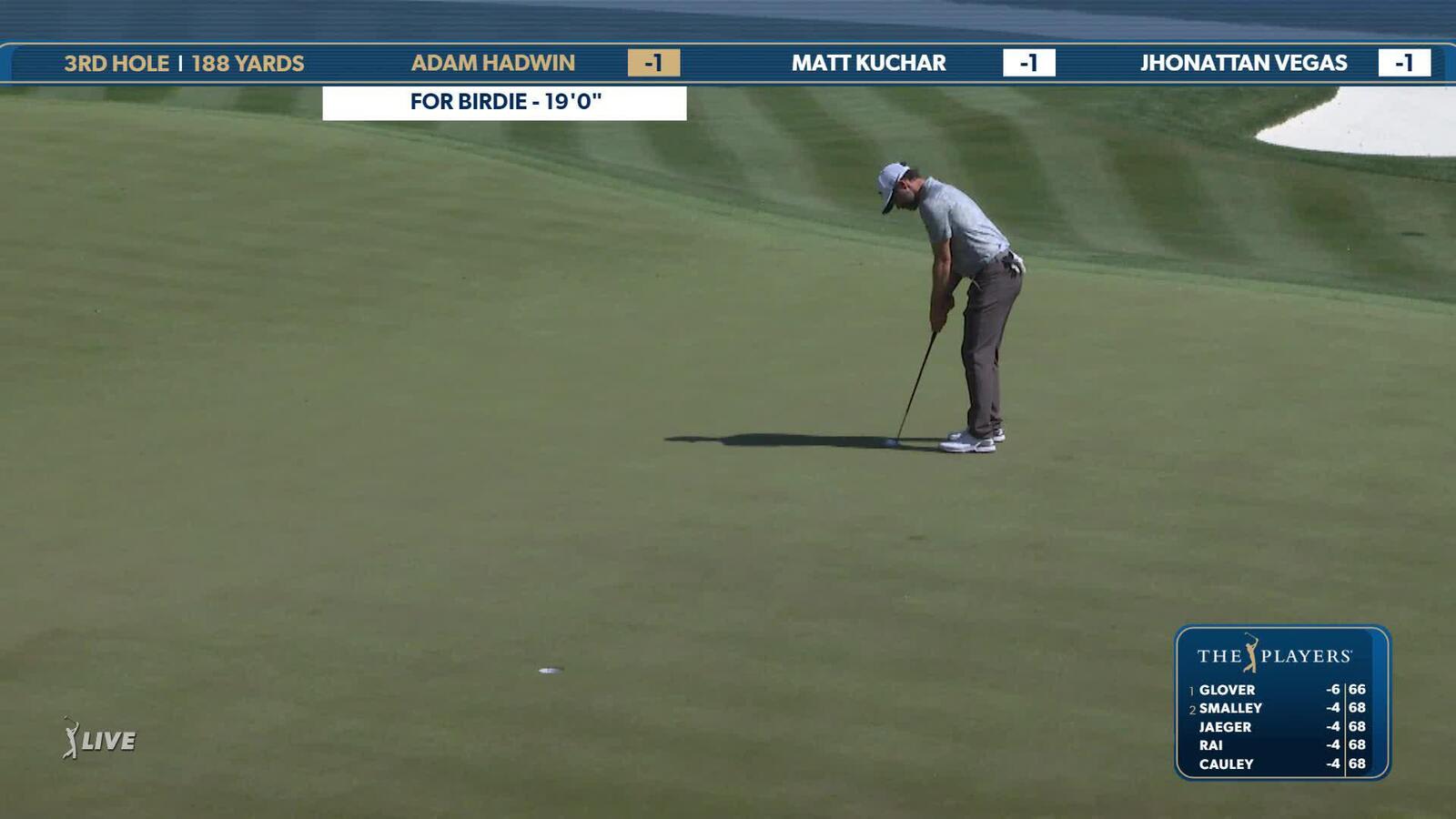 Adam Hadwin | Round 1 | 3rd hole | Shot 2 | 2025 THE PLAYERS