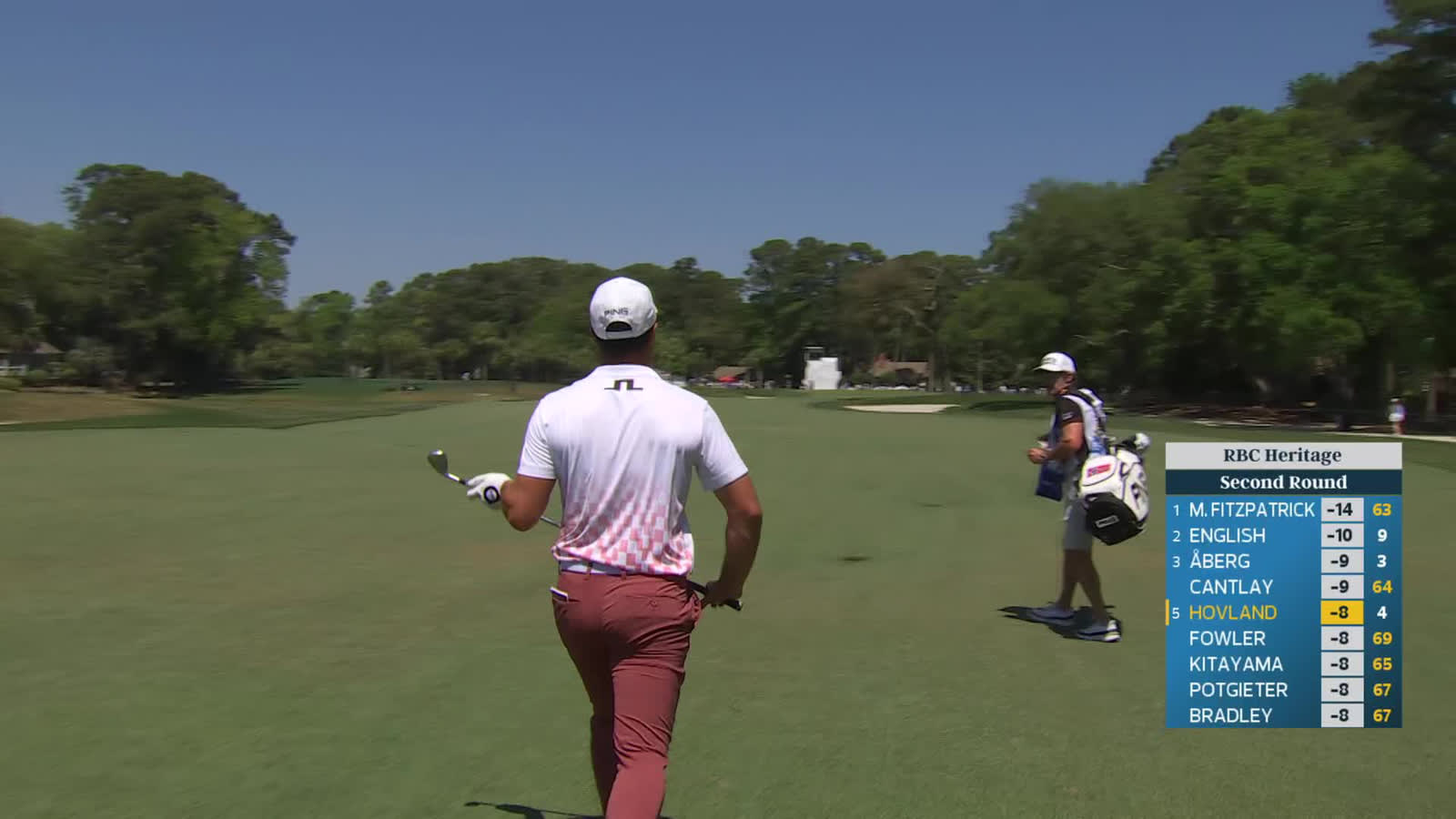 Viktor Hovland | Round 2 | 5th hole | Shot 3 | 2026 RBC Heritage