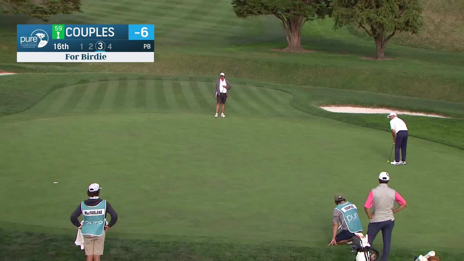 Fred Couples | Round 2 | 16th hole | Shot 3 | 2025 Pure Insurance