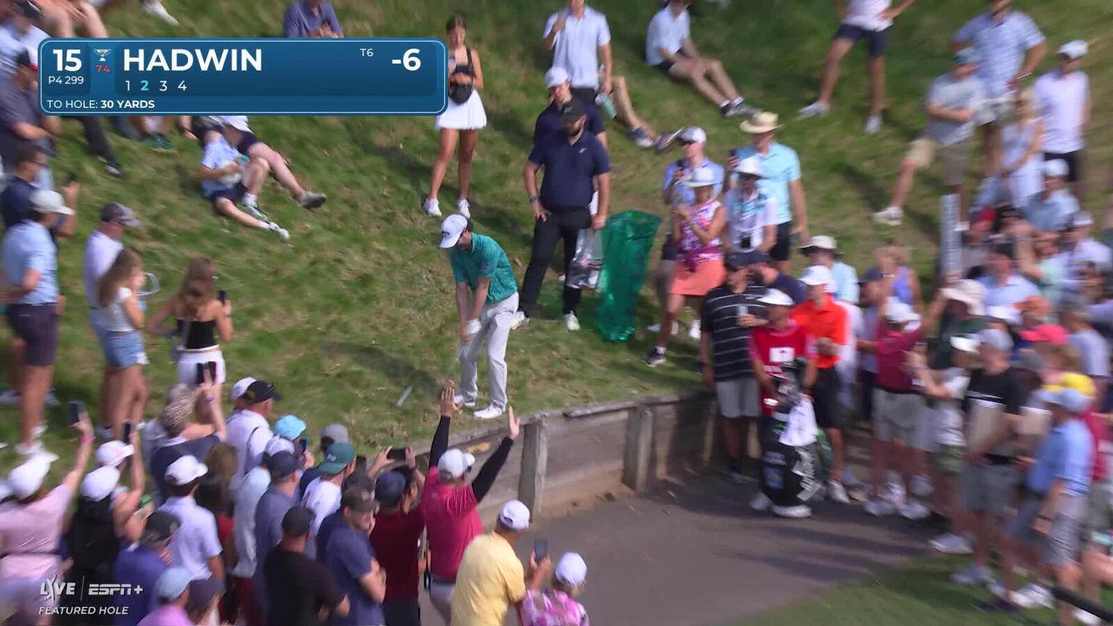 Adam Hadwin | Round 2 | 15th hole | Shot 2 | 2025 Travelers