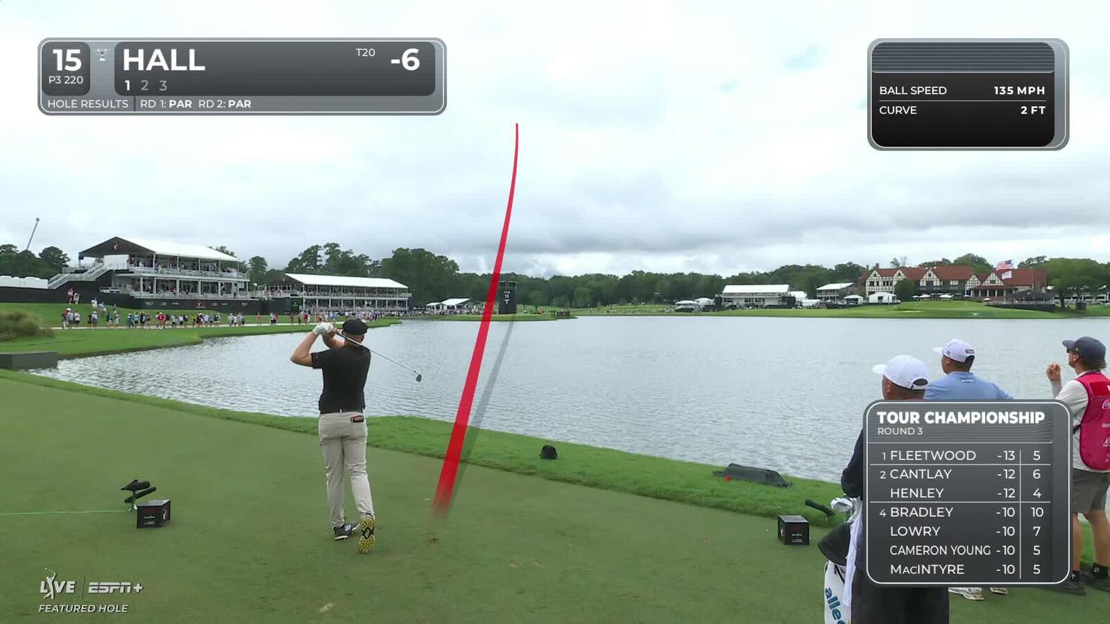 Harry Hall | Round 3 | 15th hole | Shot 1 | 2025 TOUR Championship