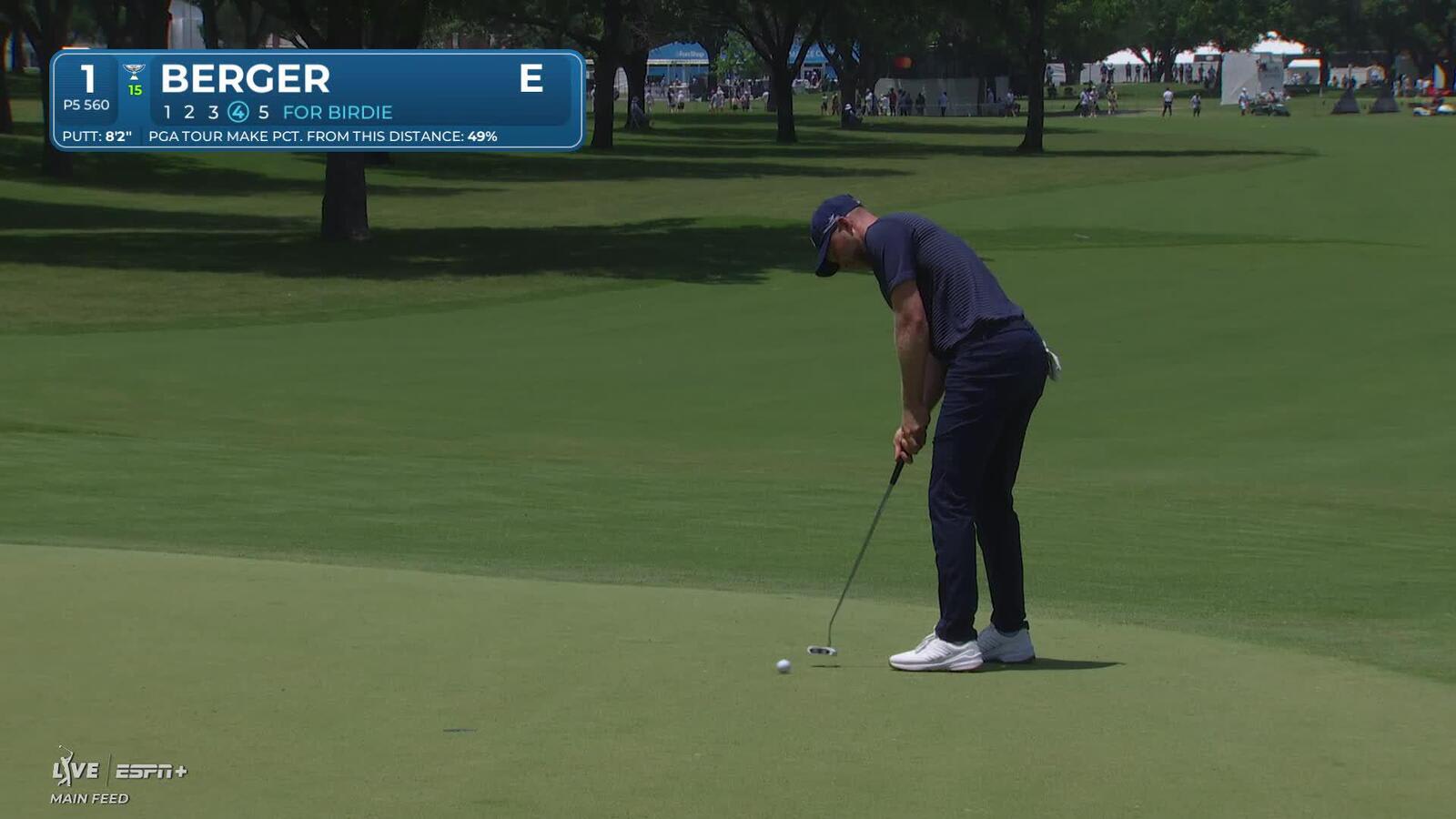 Daniel Berger | Round 1 | 1st hole | Shot 4 | 2025 Charles Schwab