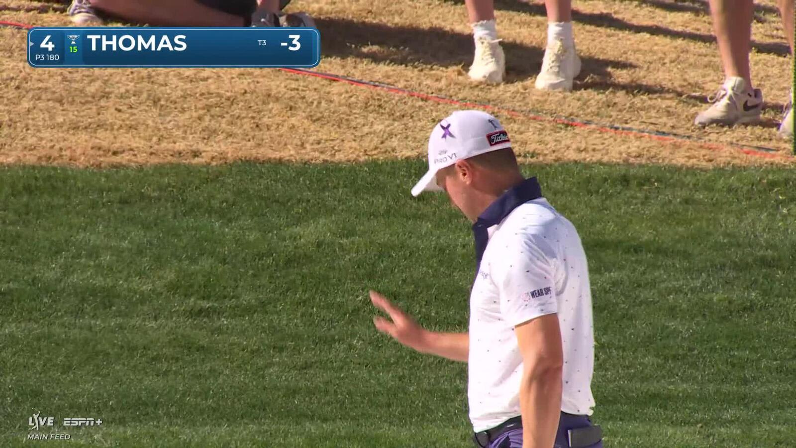 Justin Thomas | Round 1 | 4th hole | Shot 2 | 2025 WM Phoenix Open