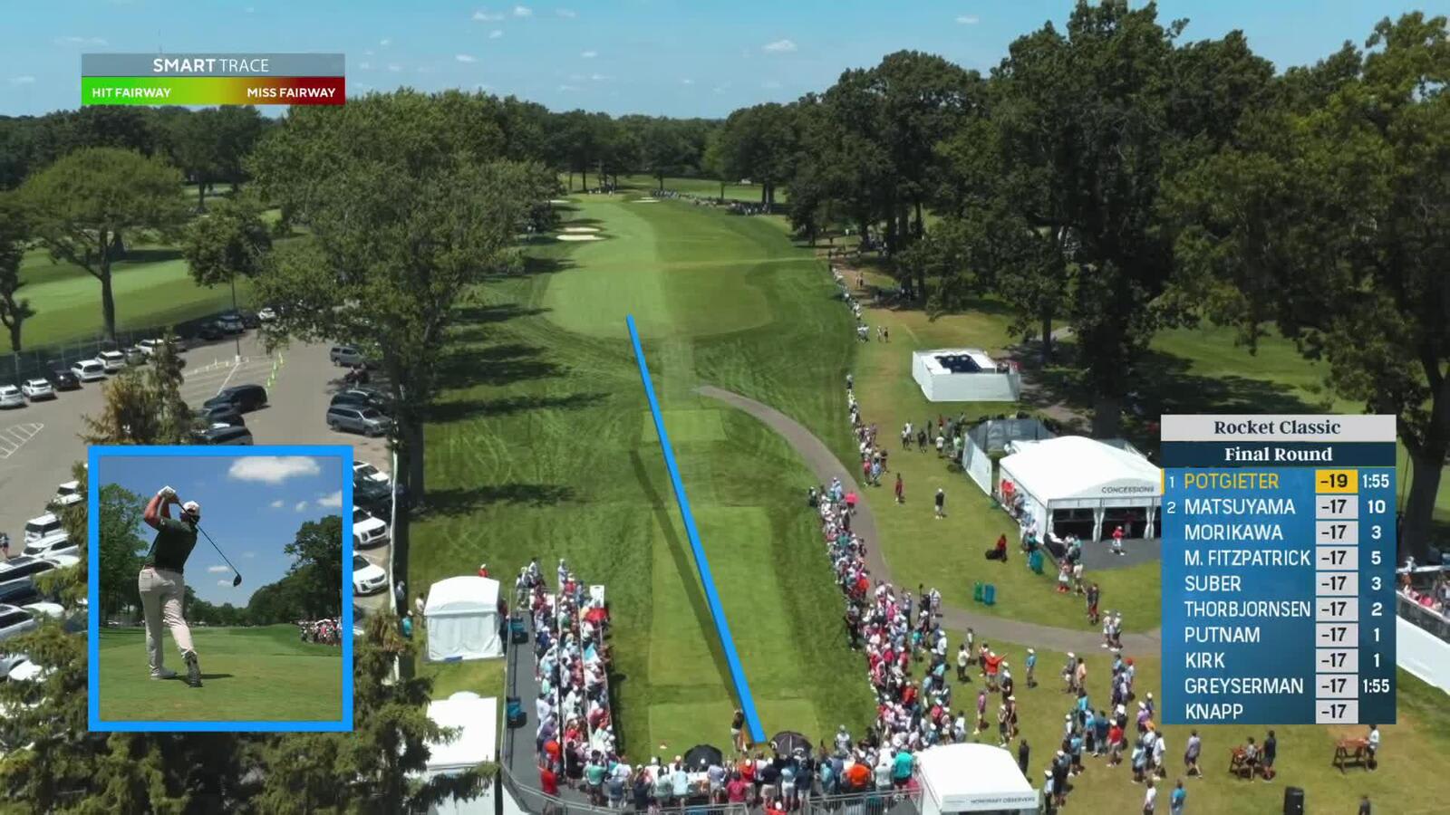 Aldrich Potgieter | Round 4 | 1st hole | Shot 1 | 2025 Rocket Classic