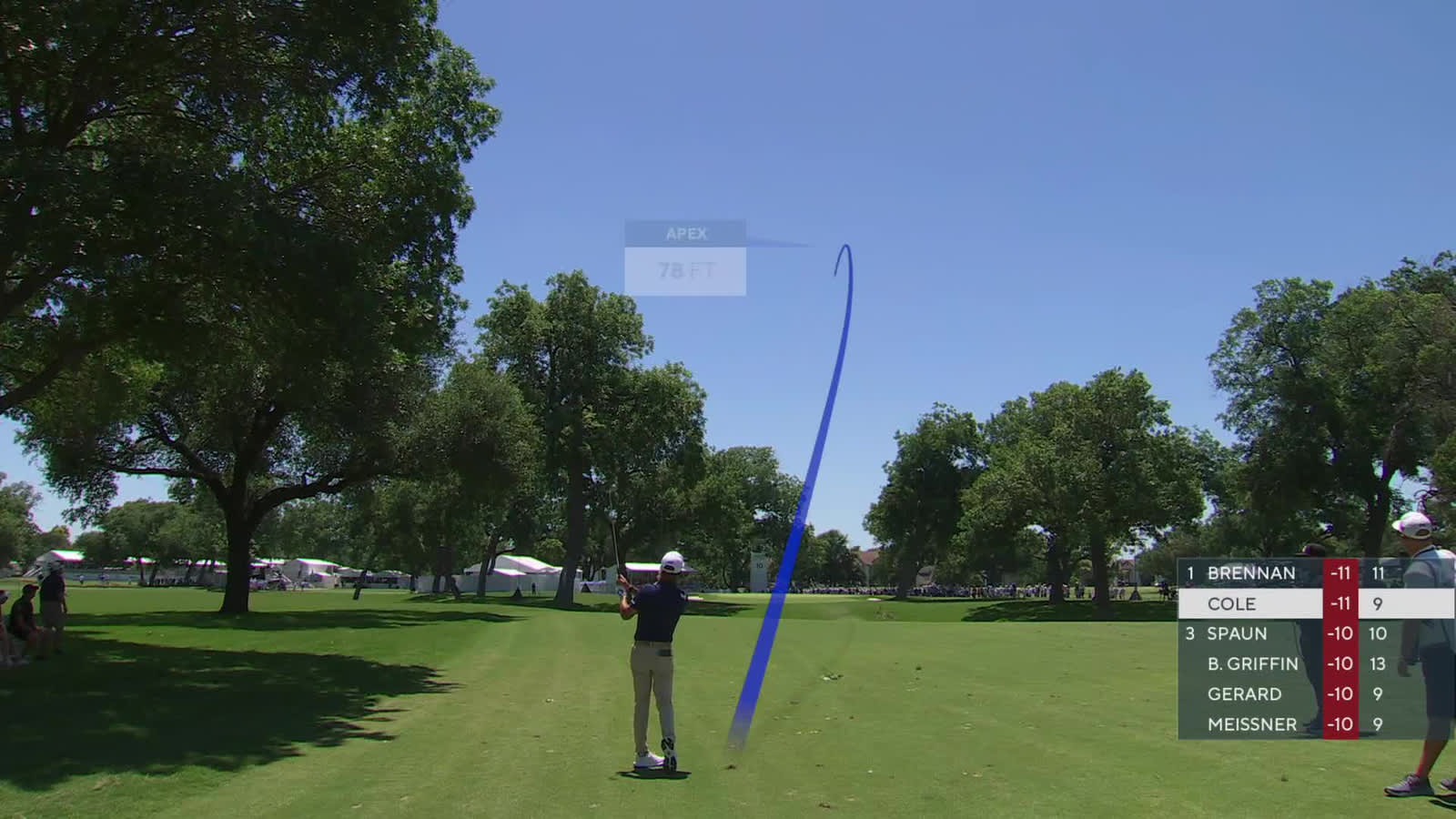 Eric Cole | Round 4 | 10th hole | Shot 2 | 2026 Charles Schwab