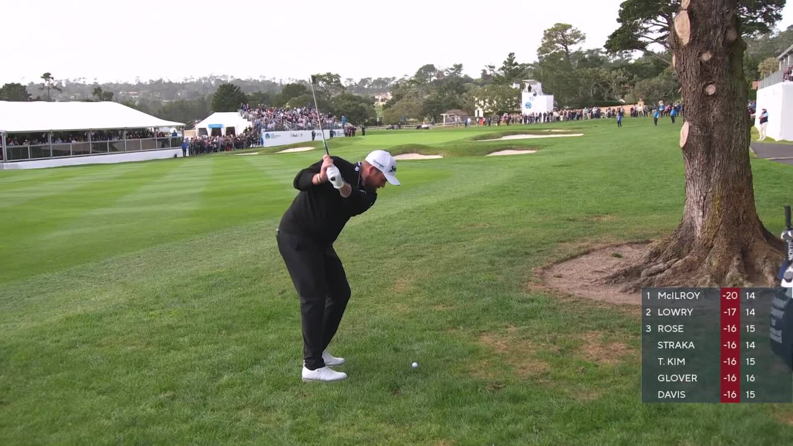 Shane Lowry | Round 4 | 15th hole | Shot 2 | 2025 AT&T Pebble Beach