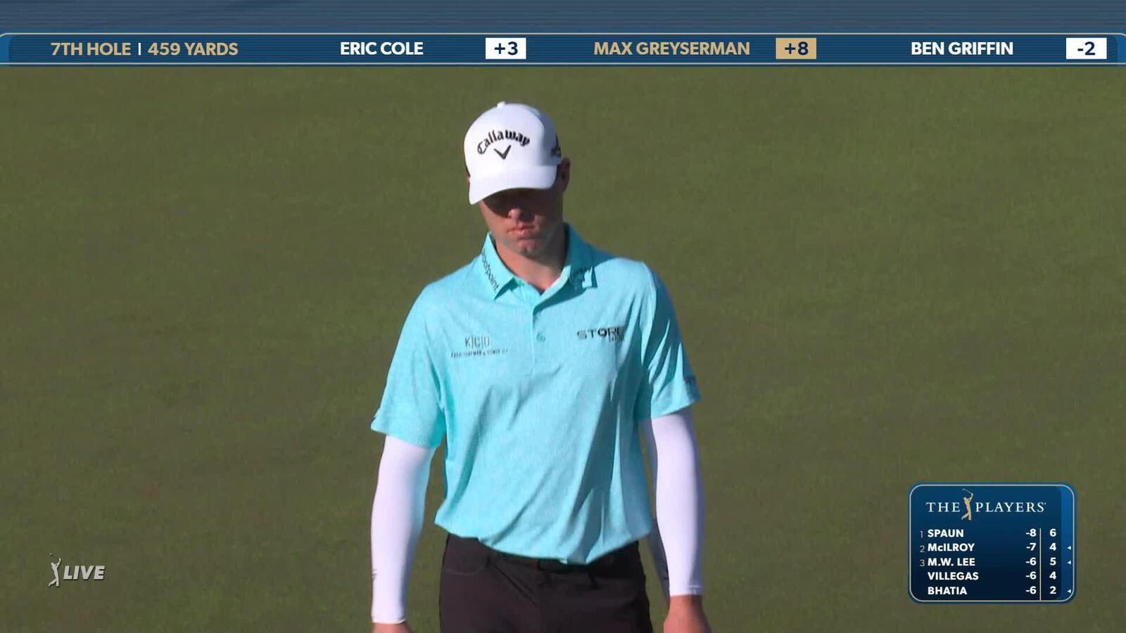 Max Greyserman | Round 2 | 7th hole | Shot 4 | 2025 THE PLAYERS