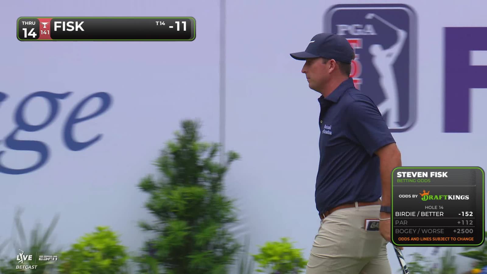 Steven Fisk | Round 4 | 14th hole | Shot 2 | 2026 RBC Heritage