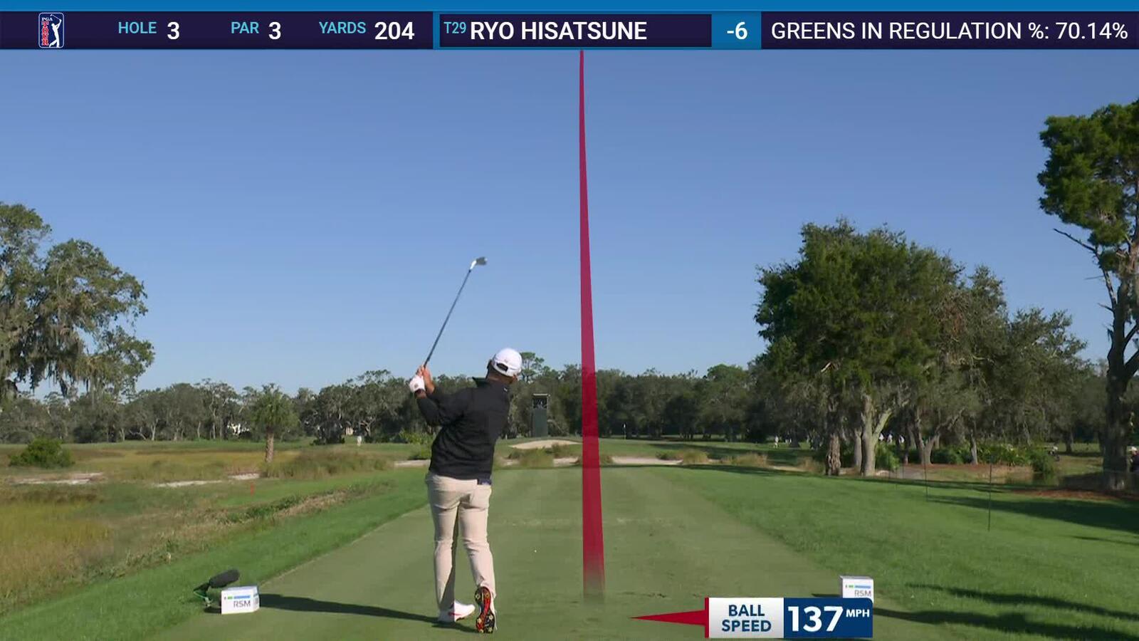 Ryo Hisatsune | Round 4 | 3rd hole | Shot 1 | 2024 The RSM Classic