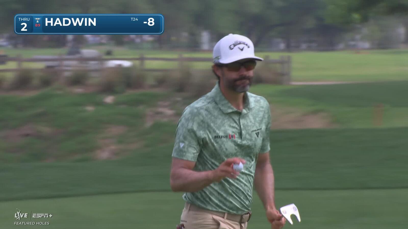Adam Hadwin | Round 4 | 2nd hole | Shot 3 | 2025 Houston Open