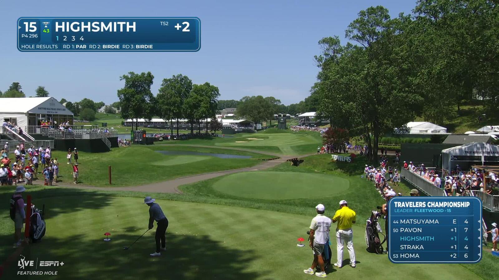 Joe Highsmith | Round 4 | 15th hole | Shot 1 | 2025 Travelers