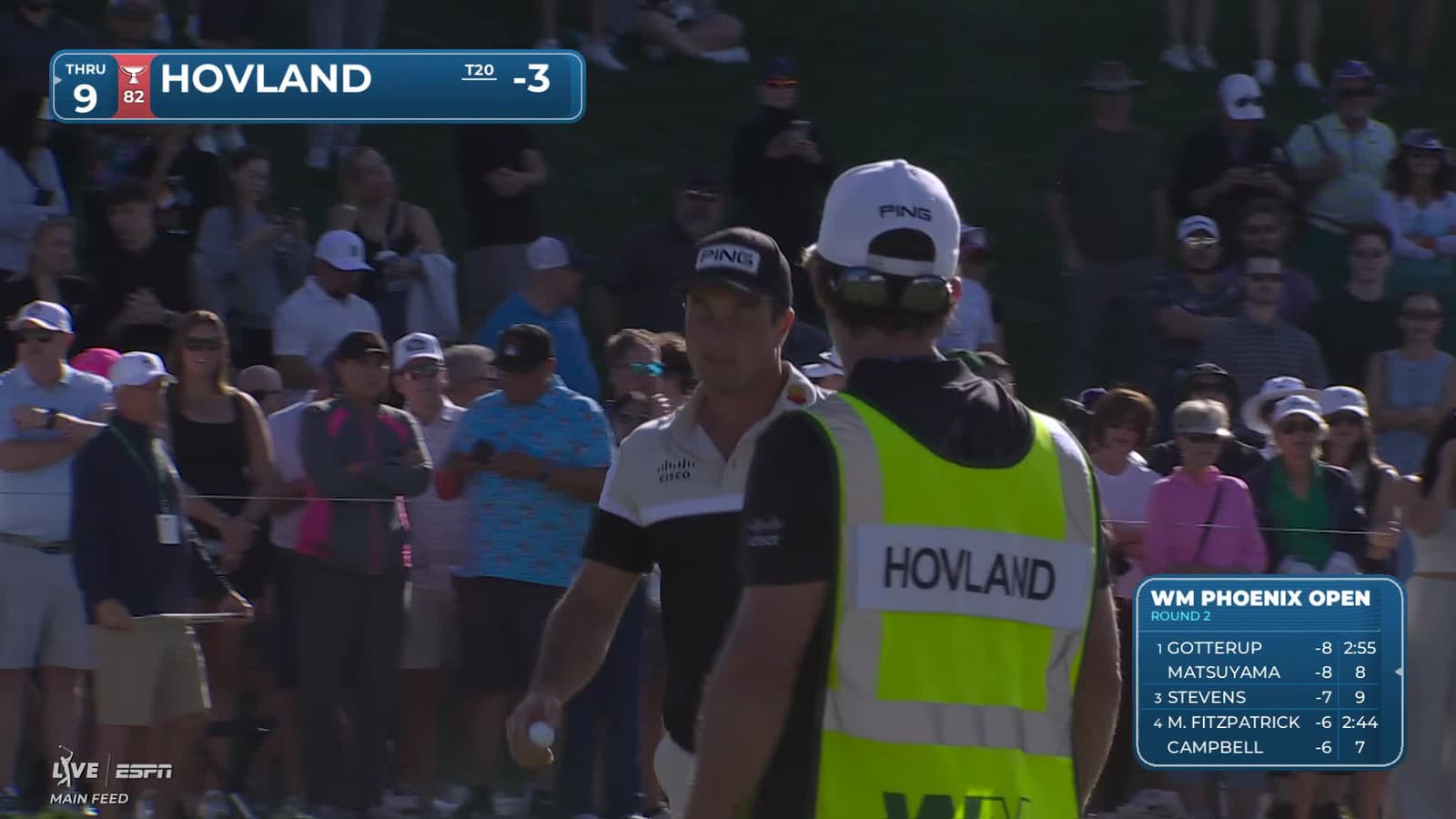 Viktor Hovland | Round 2 | 18th hole | Shot 4 | 2026 WM Phoenix Open