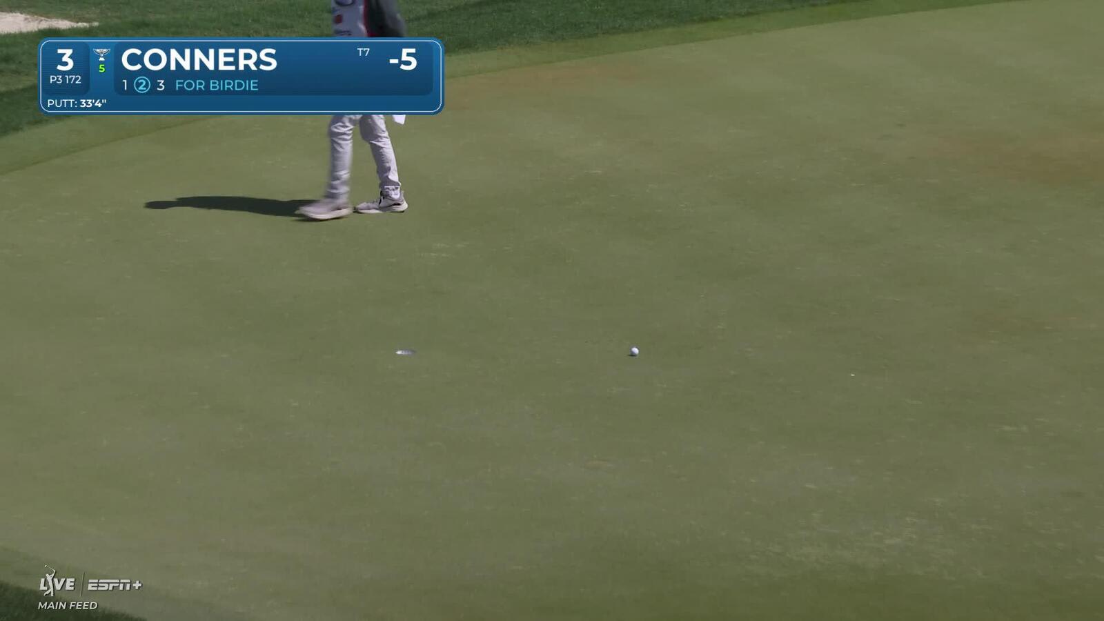 Corey Conners | Round 4 | 3rd hole | Shot 2 | 2025 Valero