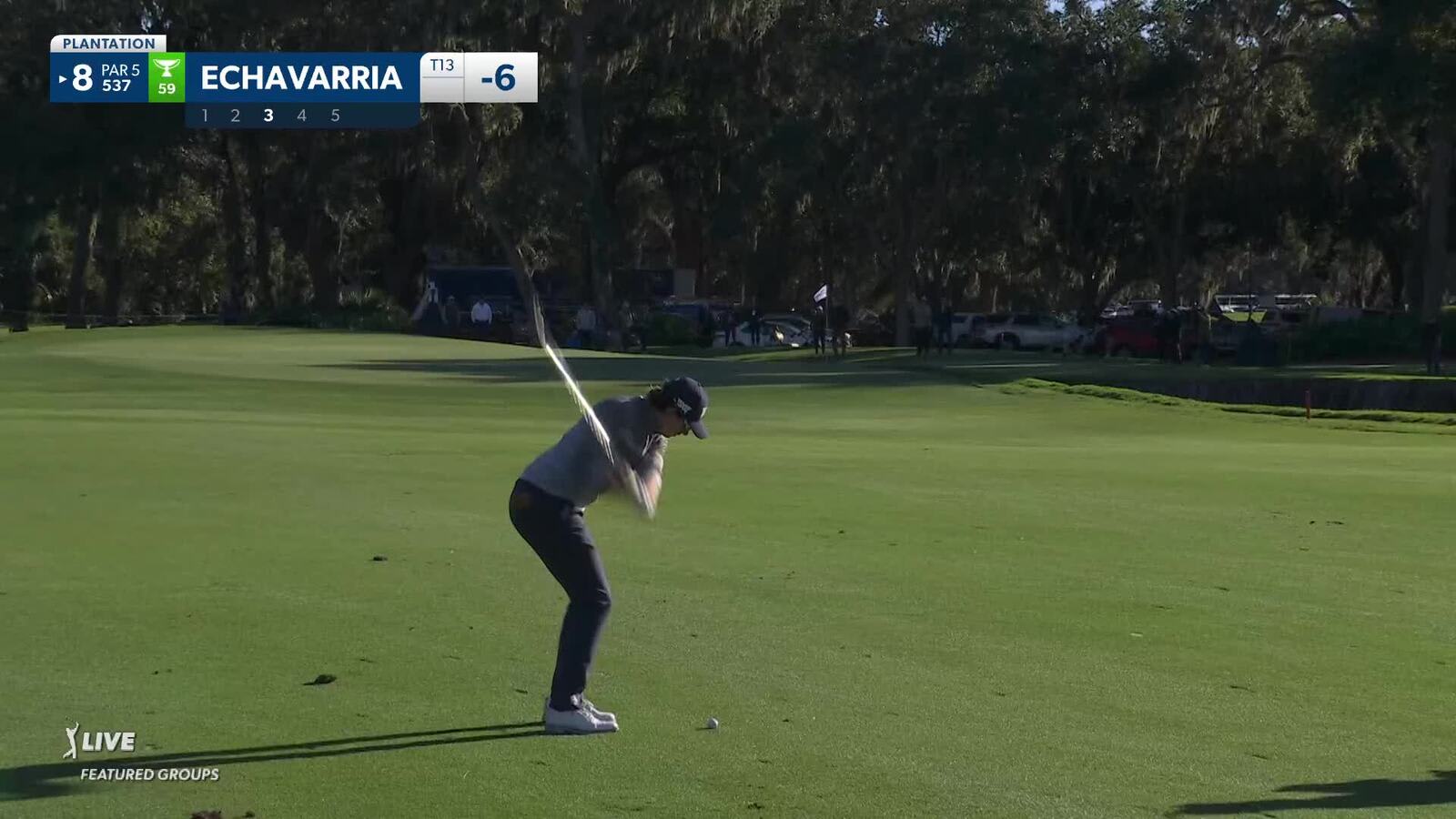 Nico Echavarria | Round 2 | 8th hole | Shot 3 | 2024 The RSM Classic