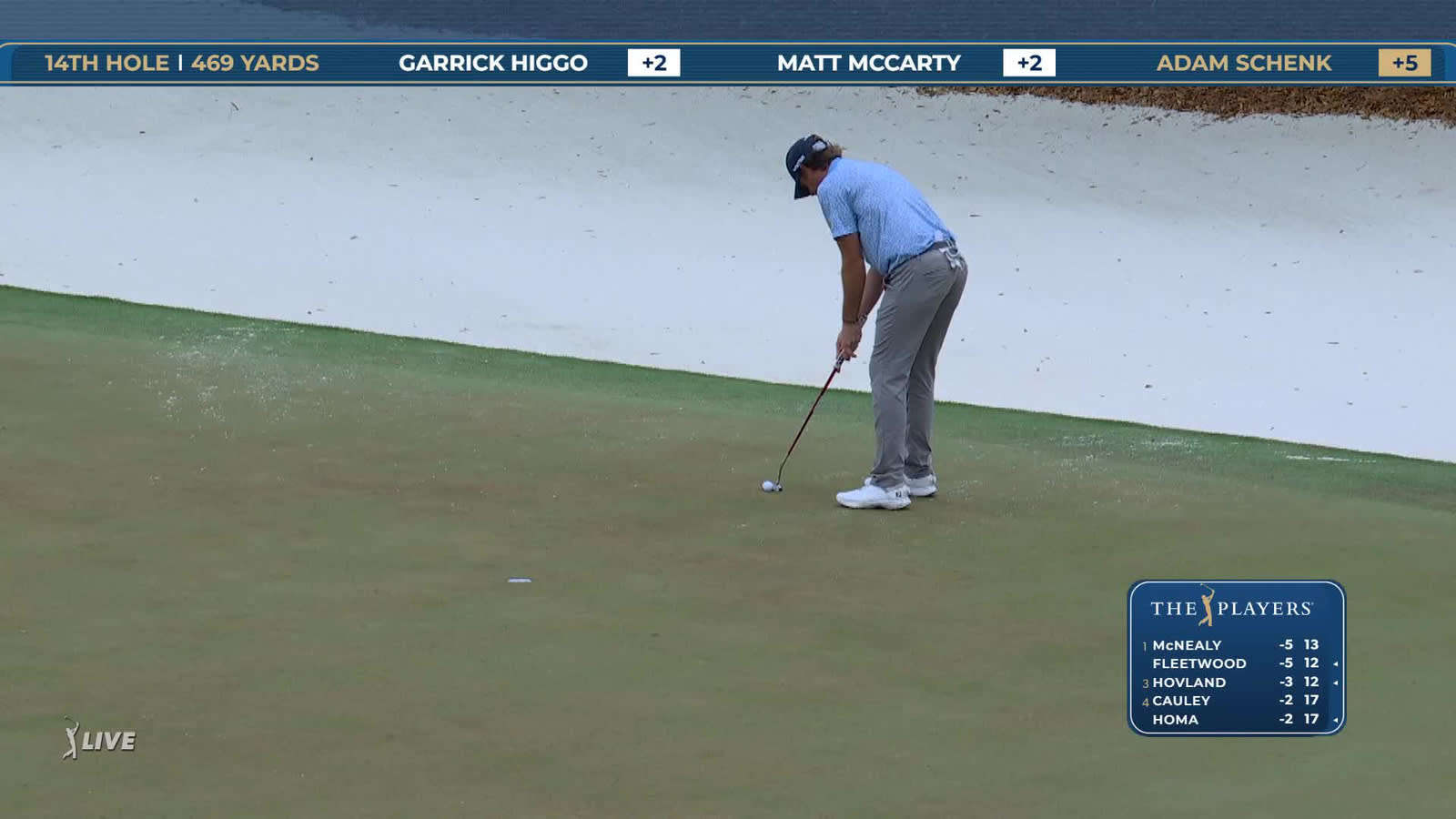 Adam Schenk | Round 1 | 14th hole | Shot 5 | 2026 THE PLAYERS
