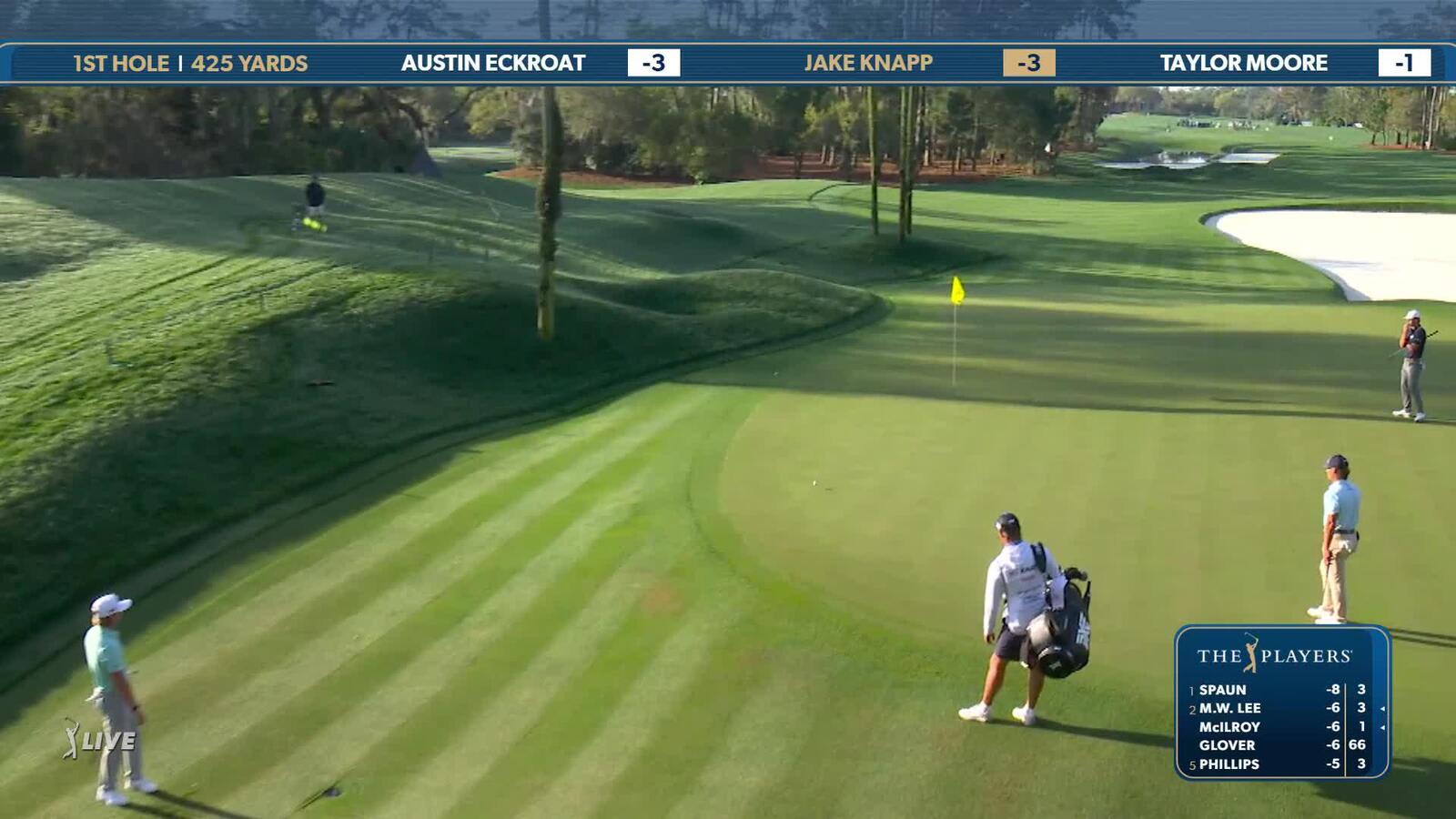 Jake Knapp | Round 2 | 1st hole | Shot 3 | 2025 THE PLAYERS