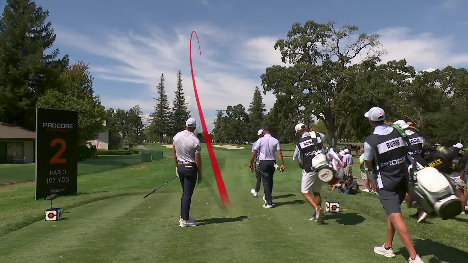 Sam Burns | Round 1 | 2nd hole | Shot 1 | 2025 Procore