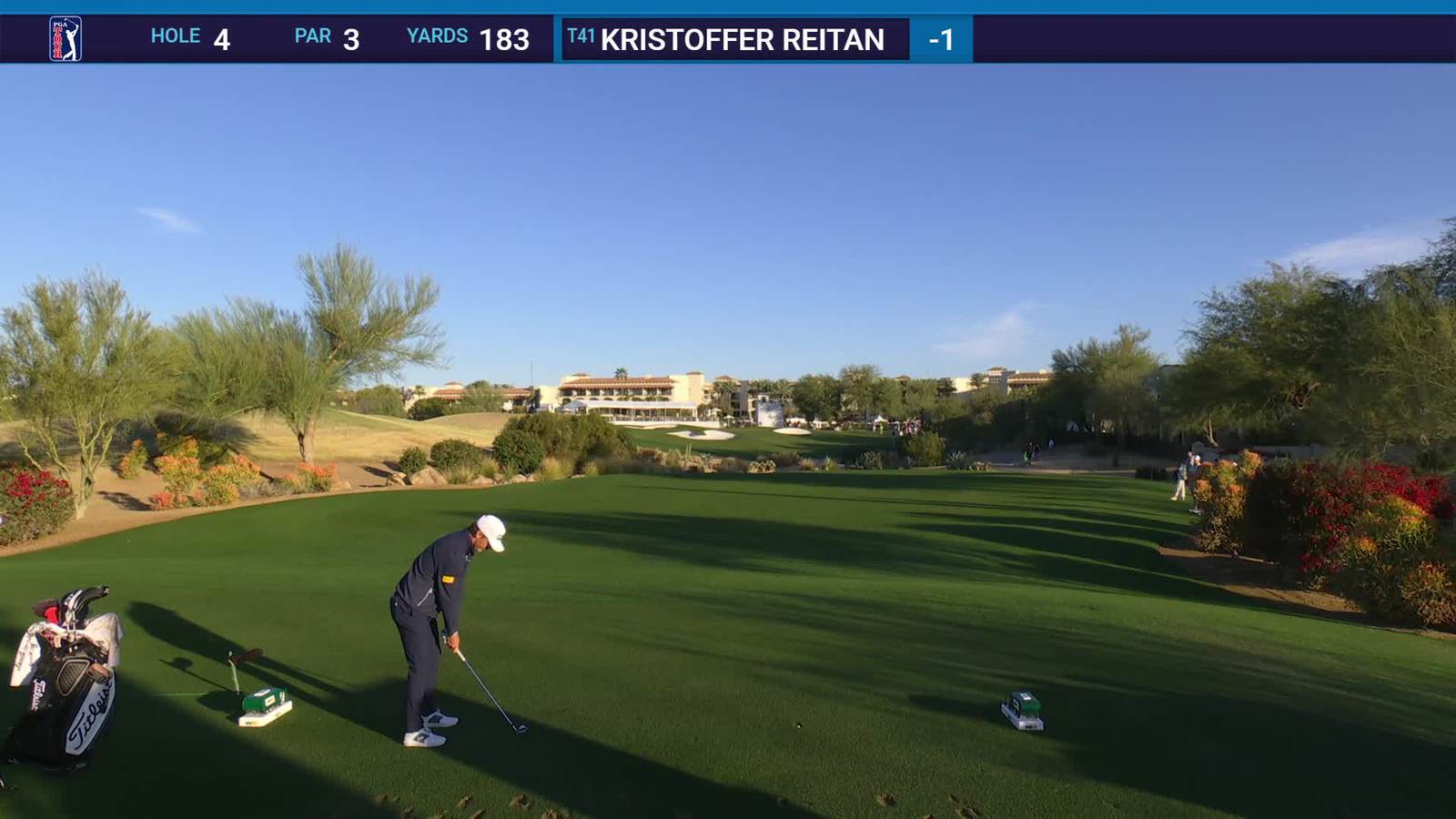 Kristoffer Reitan | Round 2 | 4th hole | Shot 1 | 2026 WM Phoenix Open