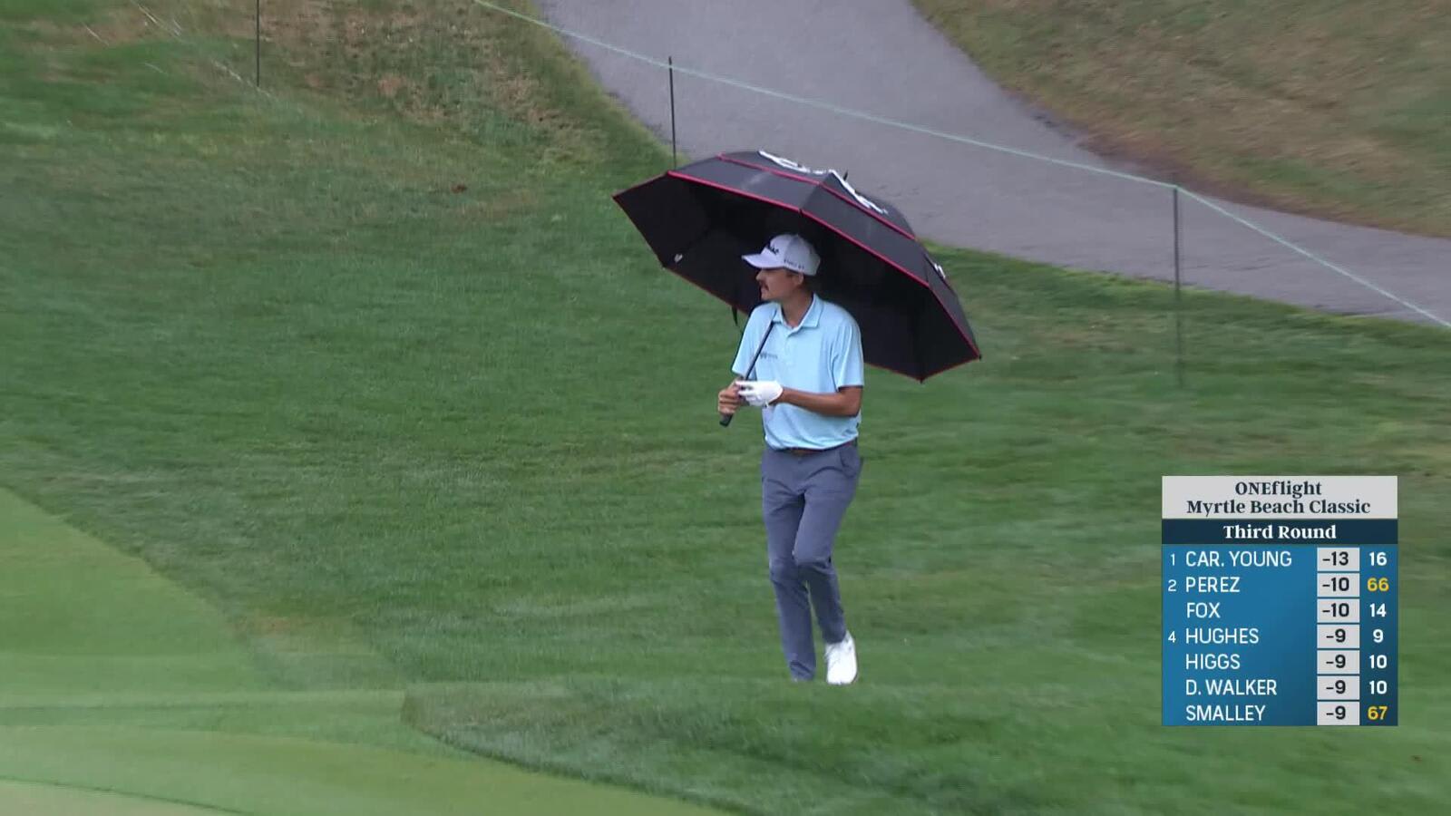 Carson Young | Round 3 | 15th hole | Shot 3 | 2025 ONEflight Myrtle