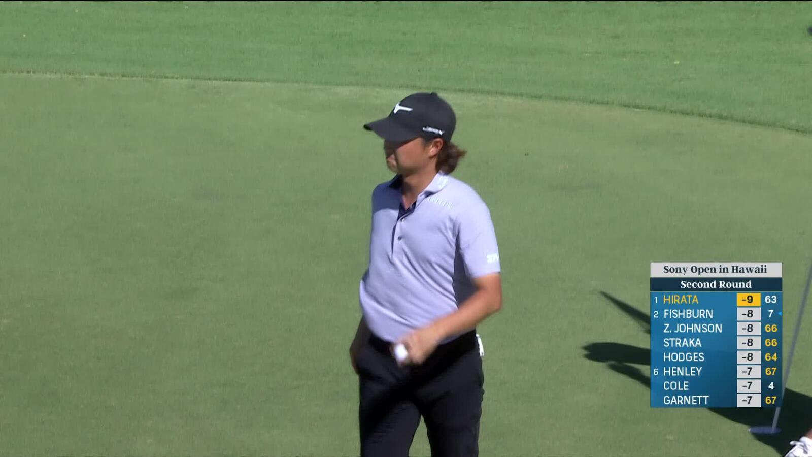 Kensei Hirata | Round 2 | 18th hole | Shot 4 | 2025 Sony Open