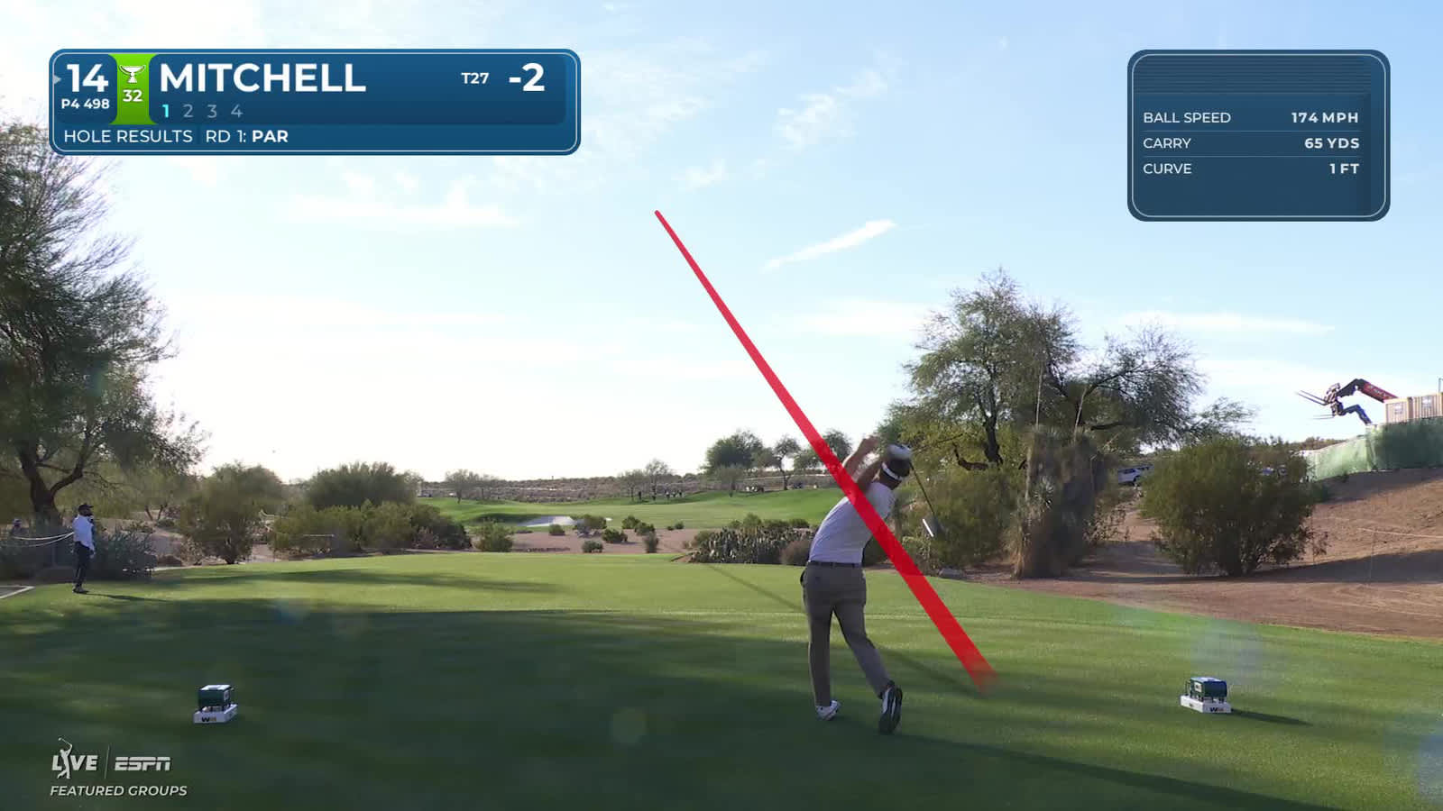 Keith Mitchell | Round 2 | 14th hole | Shot 1 | 2026 WM Phoenix Open