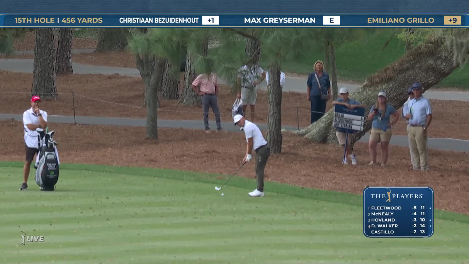 Emiliano Grillo | Round 1 | 15th hole | Shot 2 | 2026 THE PLAYERS